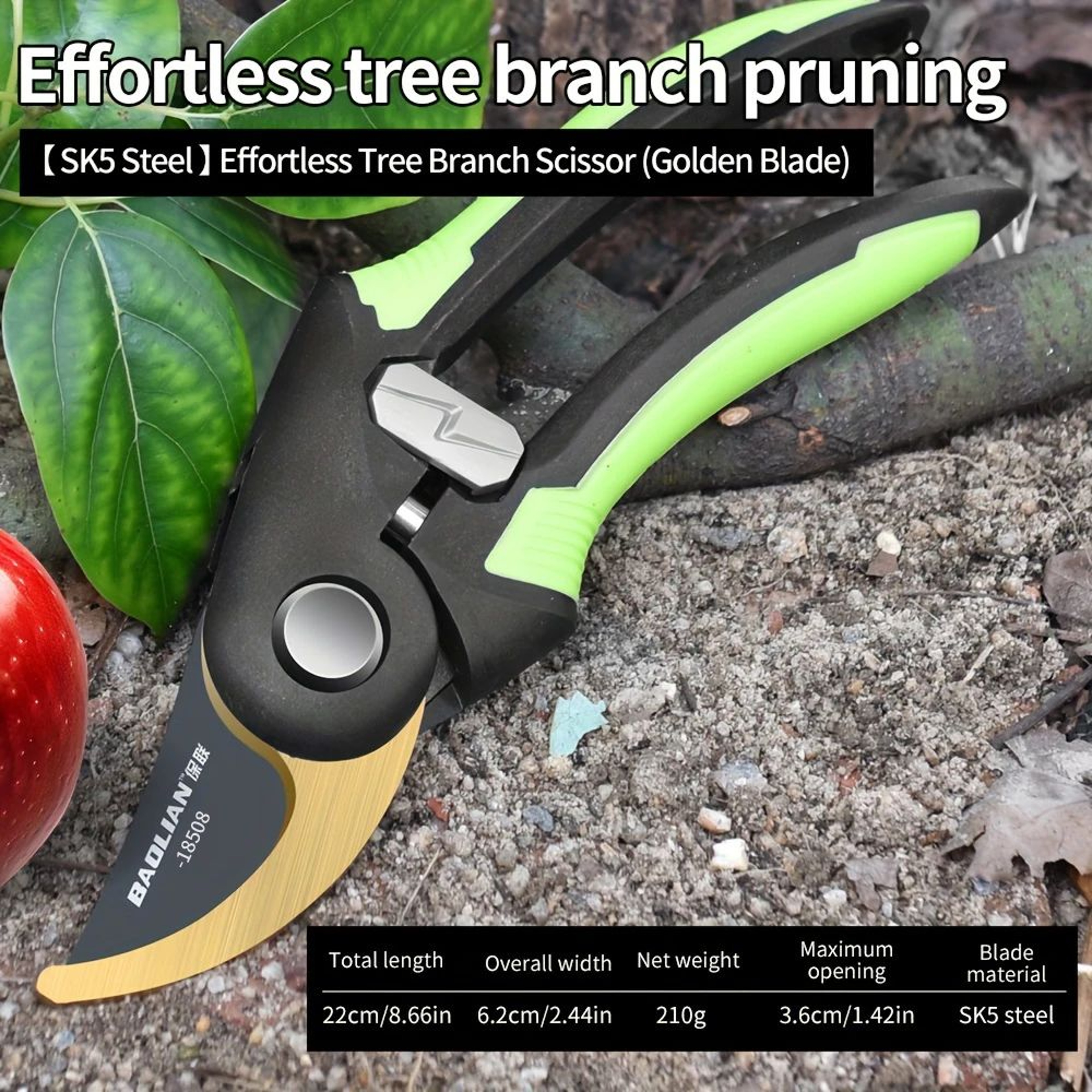 HeavyDuty Multifunctional Garden Pruning Shears Manual Trimmer 3