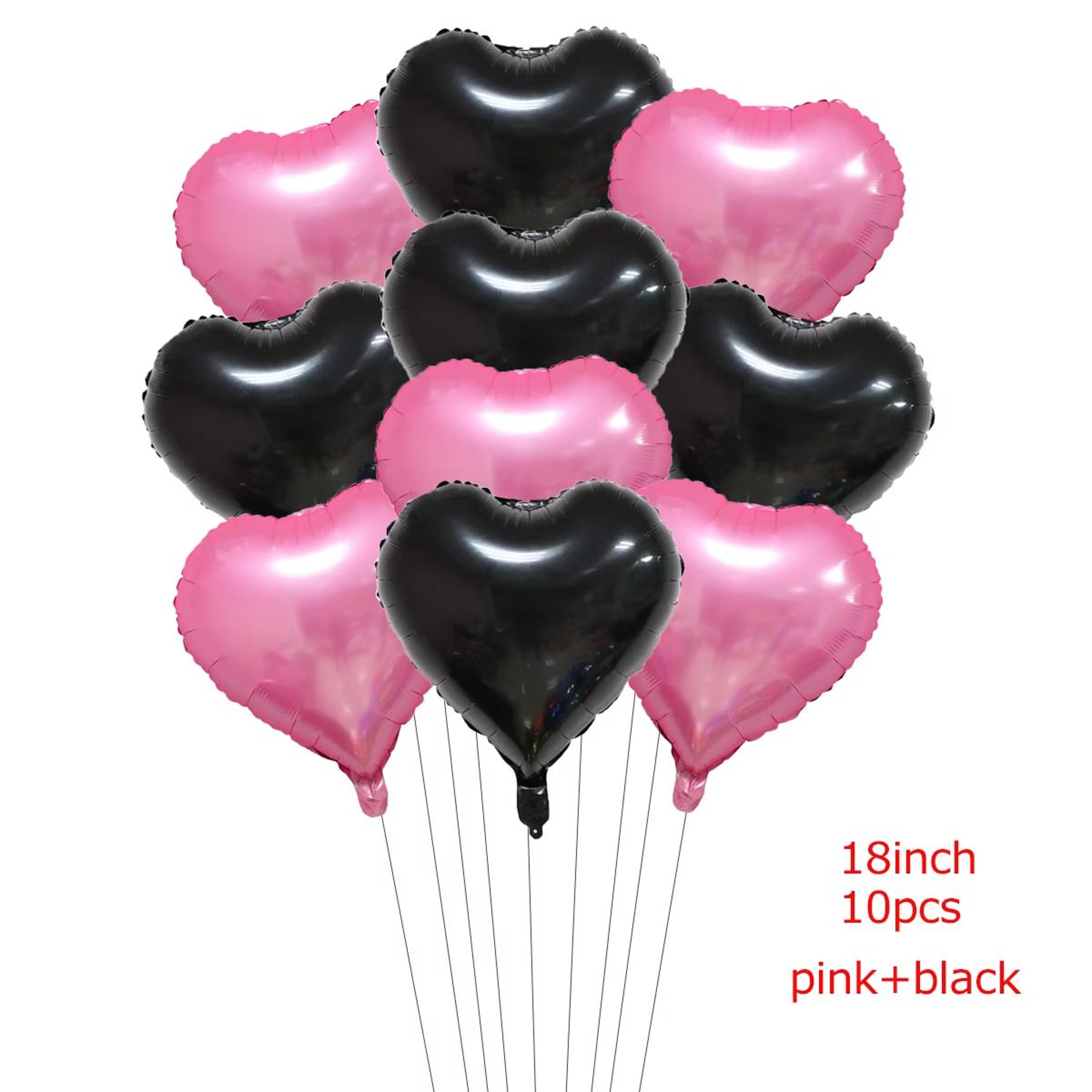 18Inch I LOVE YOU Heart Balloon Set 10Pack For Wedding  Valentines Day 7