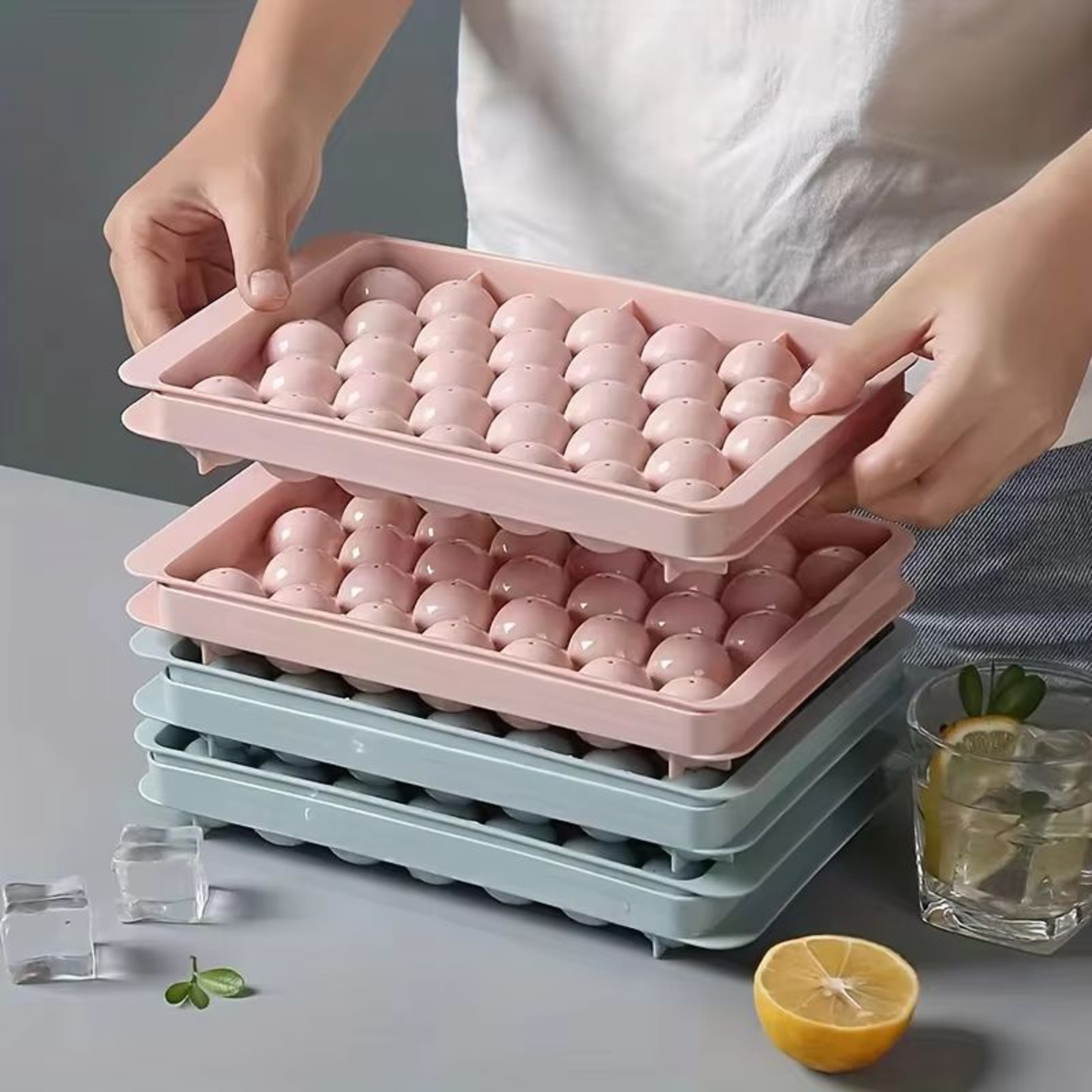 FoodGrade Silicone Ice Ball Mold For Perfect Sphere Ice 5