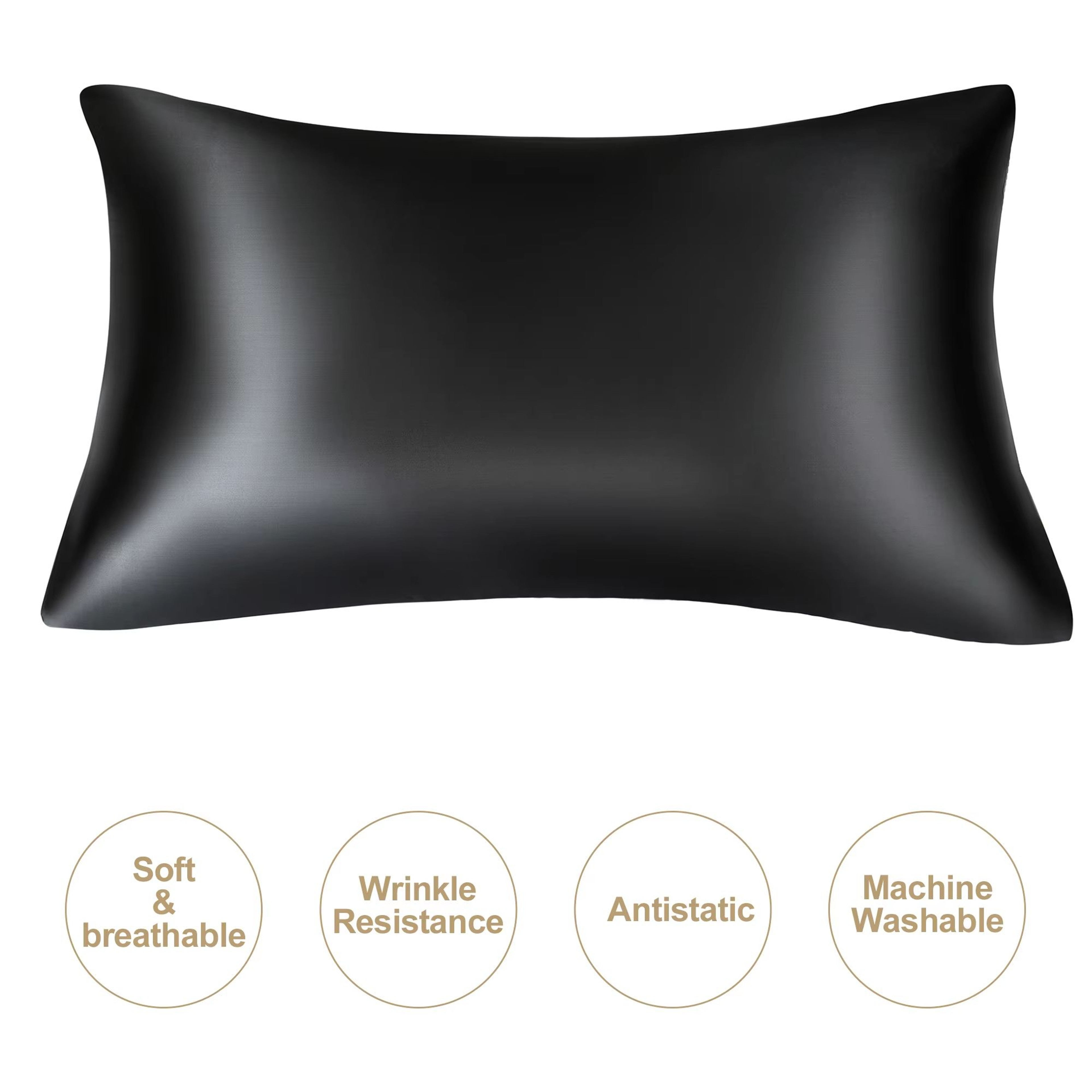 JuwenSilk Mulberry Silk Pillowcase  Standard  Queen Natural Silky Satin Pillow Cover 6