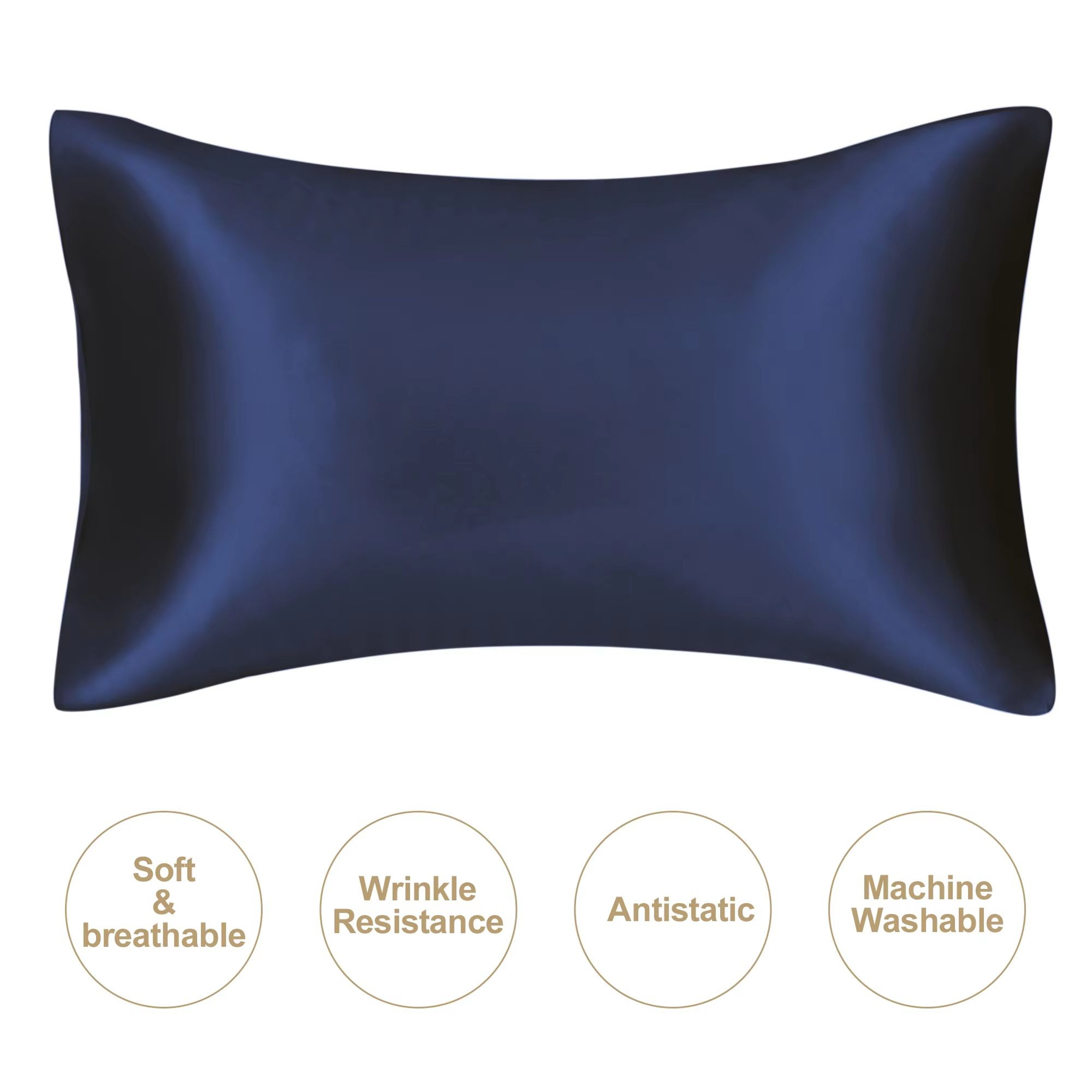 JuwenSilk Mulberry Silk Pillowcase  Standard  Queen Natural Silky Satin Pillow Cover 14
