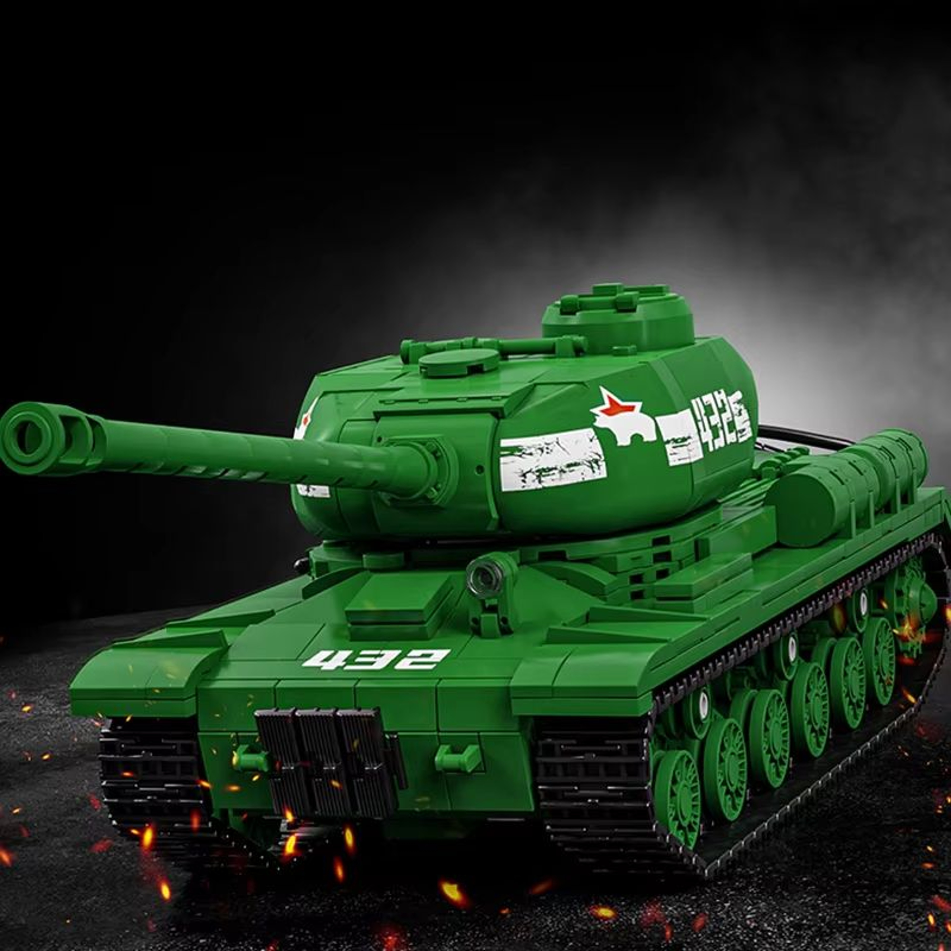 Classic Heavy Tank KV2 MOC Bricks Building Blocks Set  WW2 Military Model For Kids And Adults 0