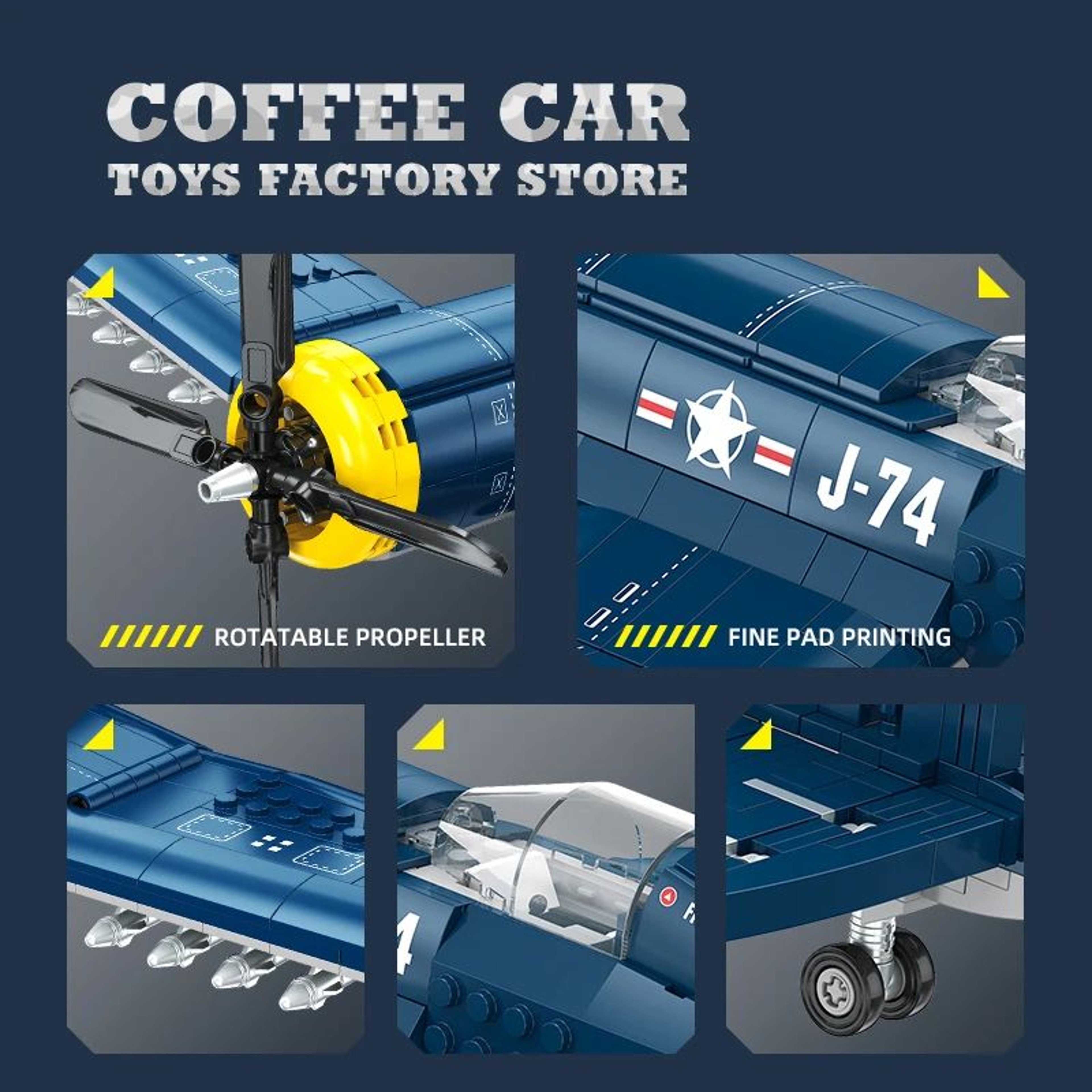 Military Fighter Jet MOC Bricks 3D Model  Creative Warplane Building Blocks Toy For Kids And Boys 2