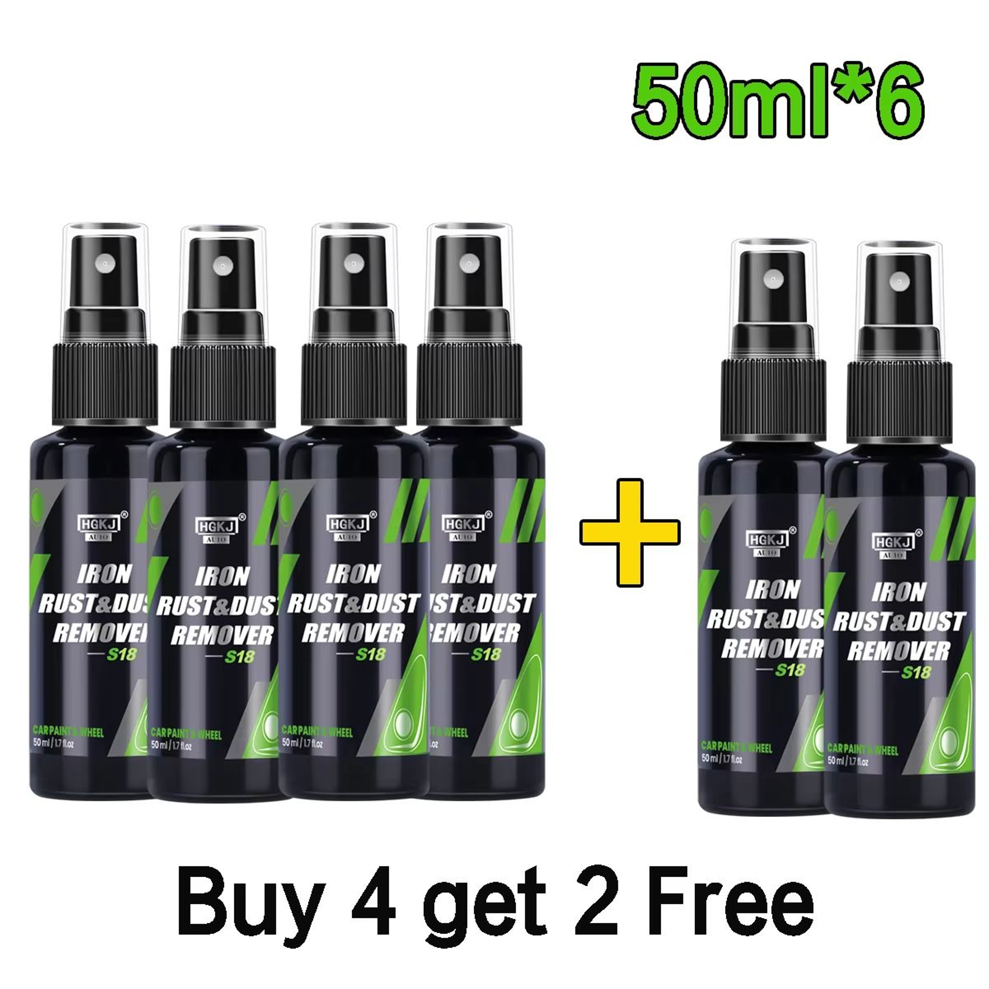 HGKJ Iron And Rust Remover Spray For Car Wheels And Paint 10