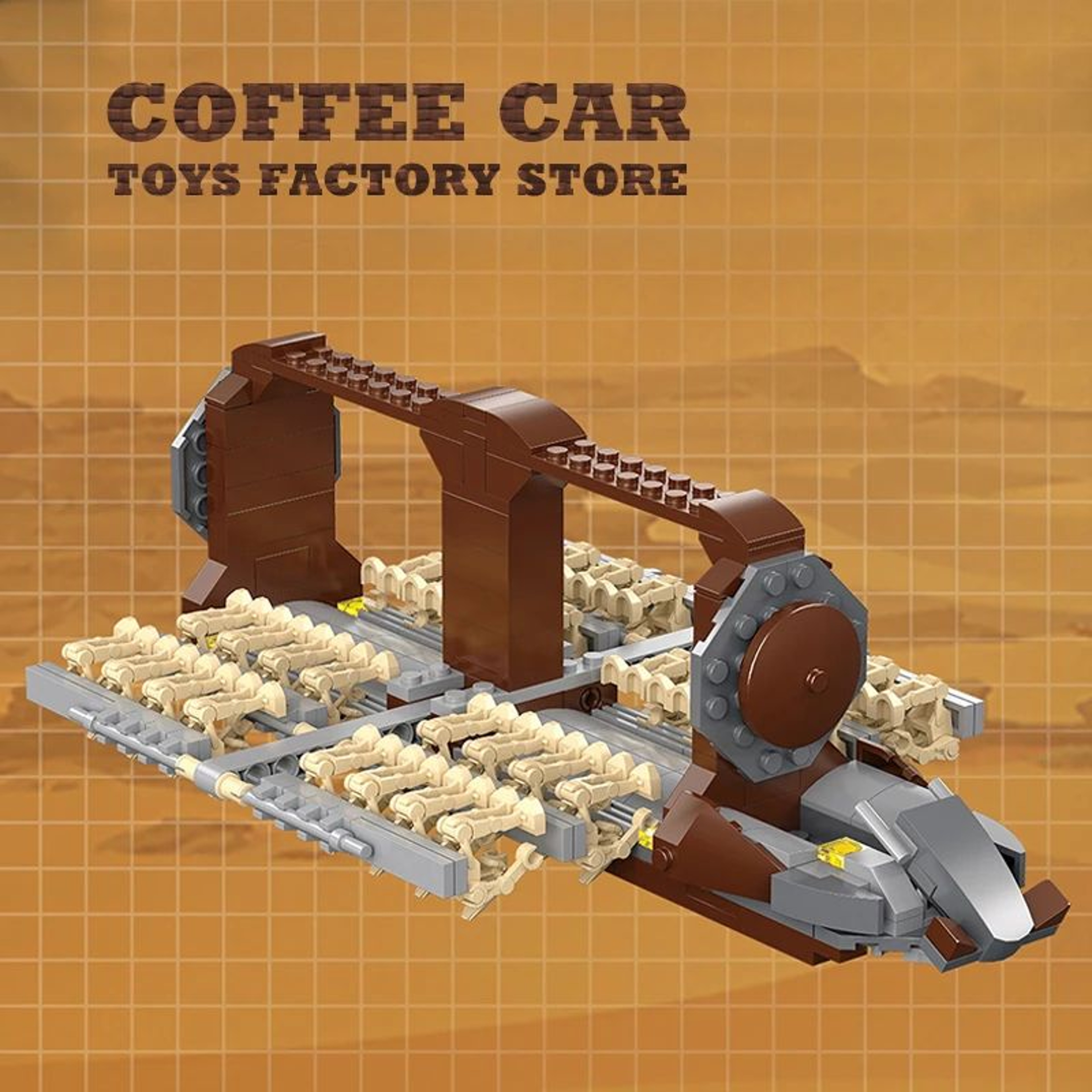 MOC Space War Transport Car And Star Robot Building Blocks Set 1