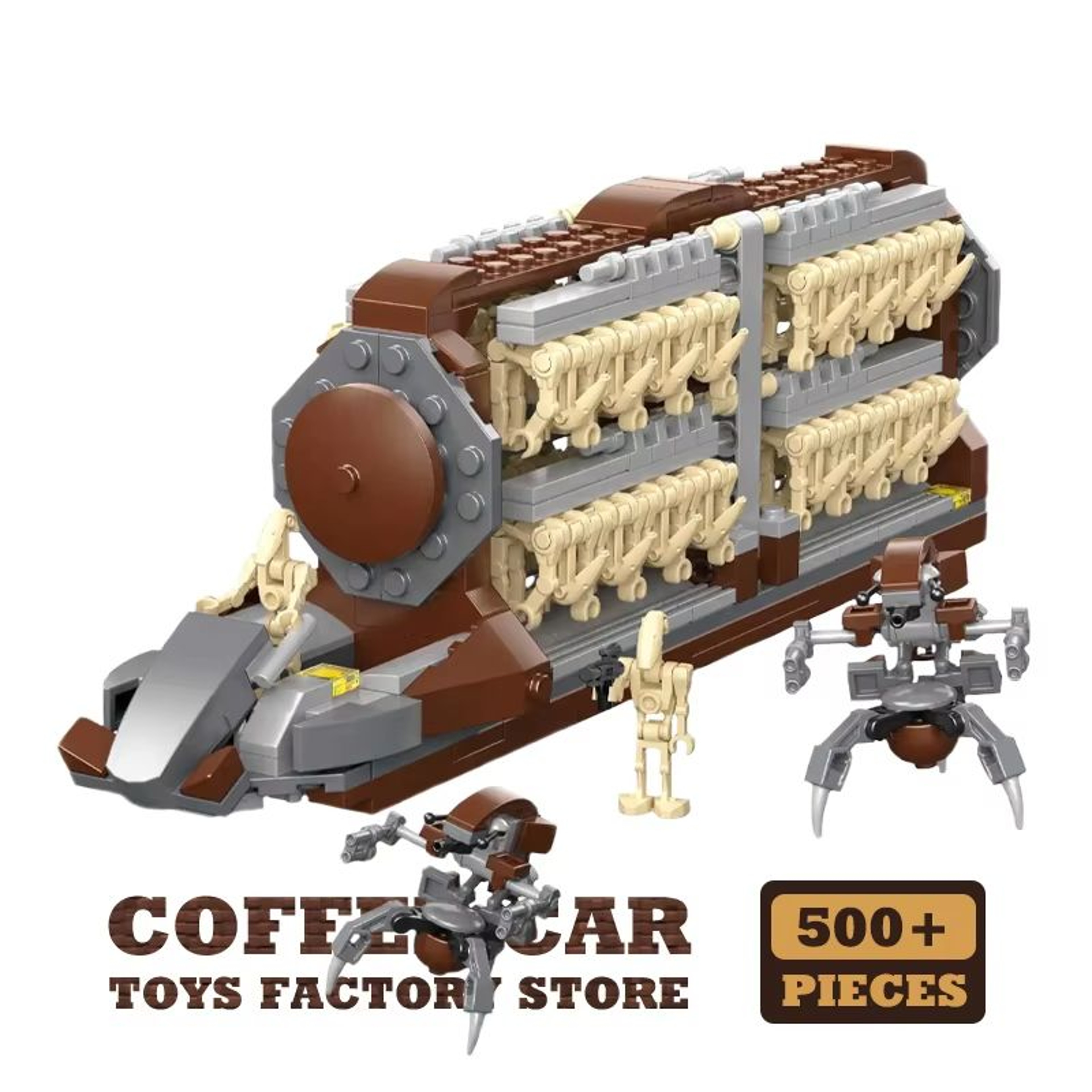 MOC Space War Transport Car And Star Robot Building Blocks Set 7