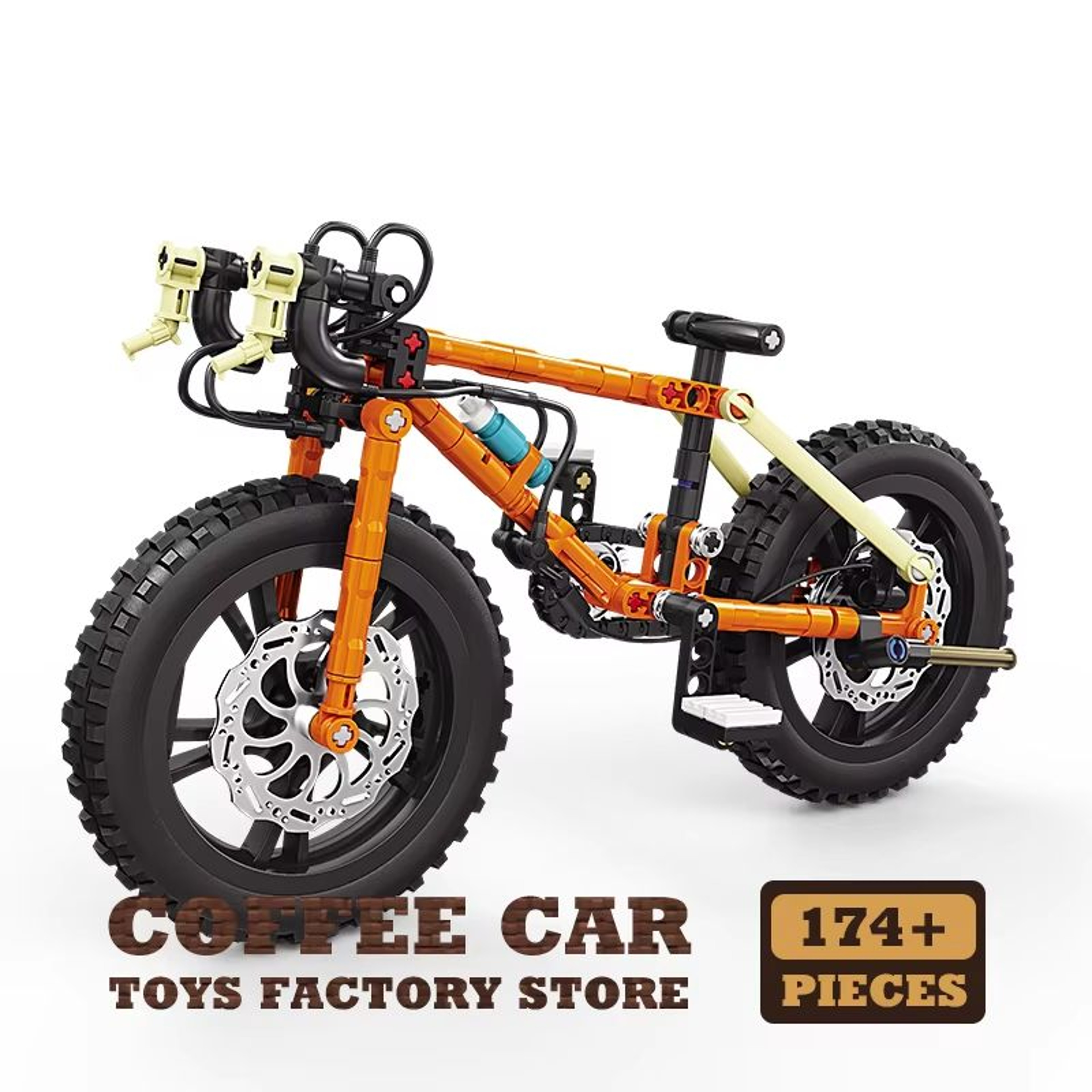 Mechanical Motion Mountain Bike Building Blocks Set STEM Model 6