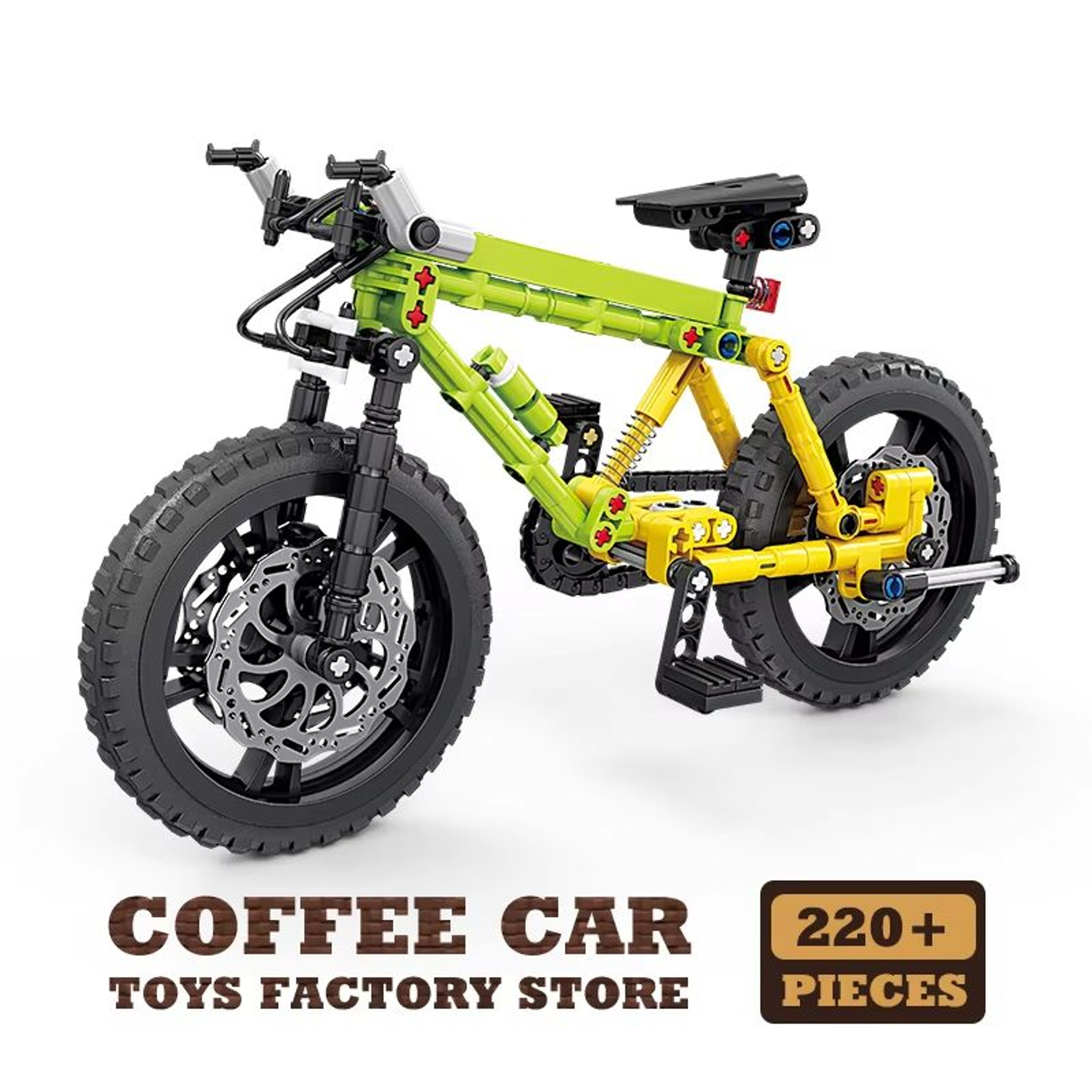 Mechanical Motion Mountain Bike Building Blocks Set STEM Model 7