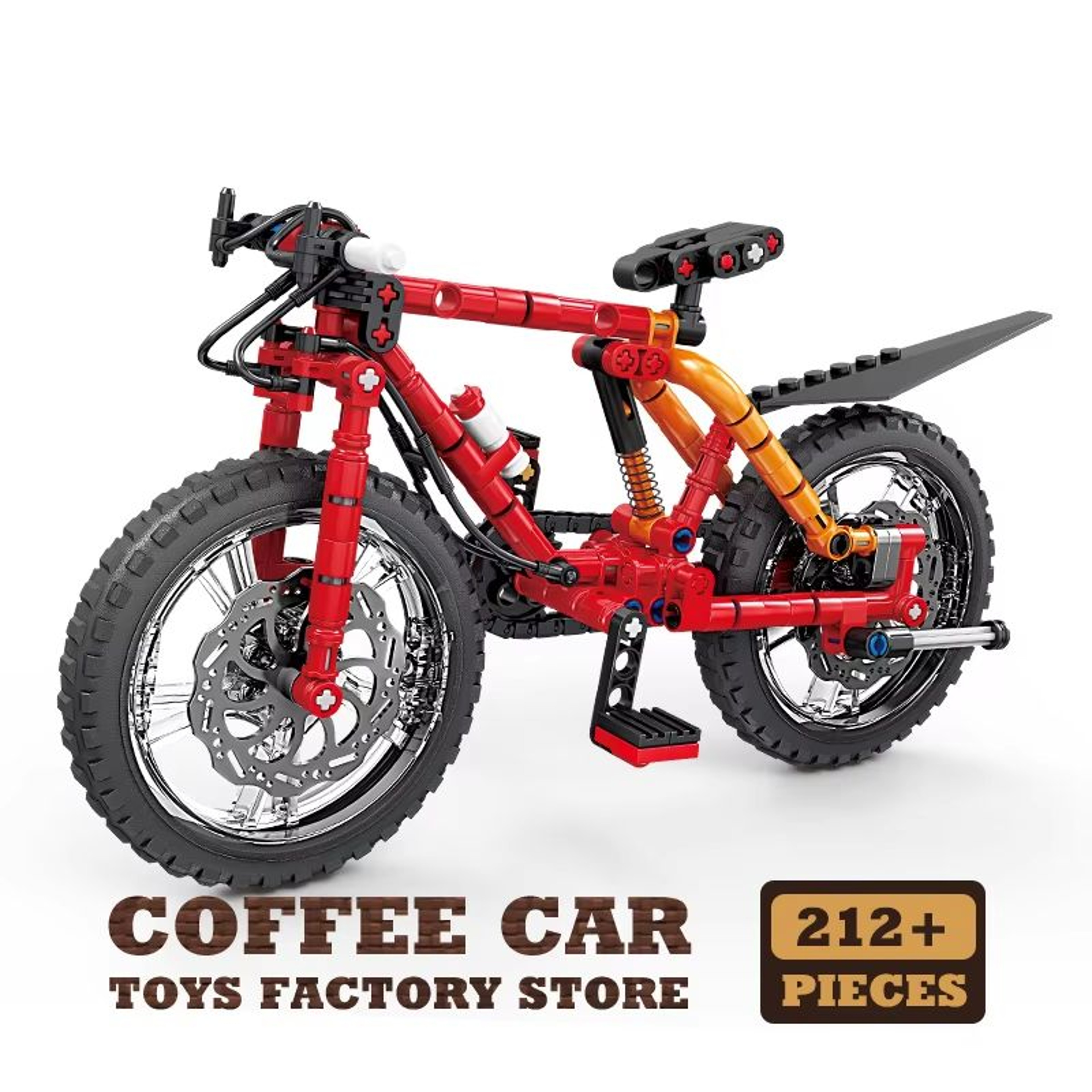 Mechanical Motion Mountain Bike Building Blocks Set STEM Model 8