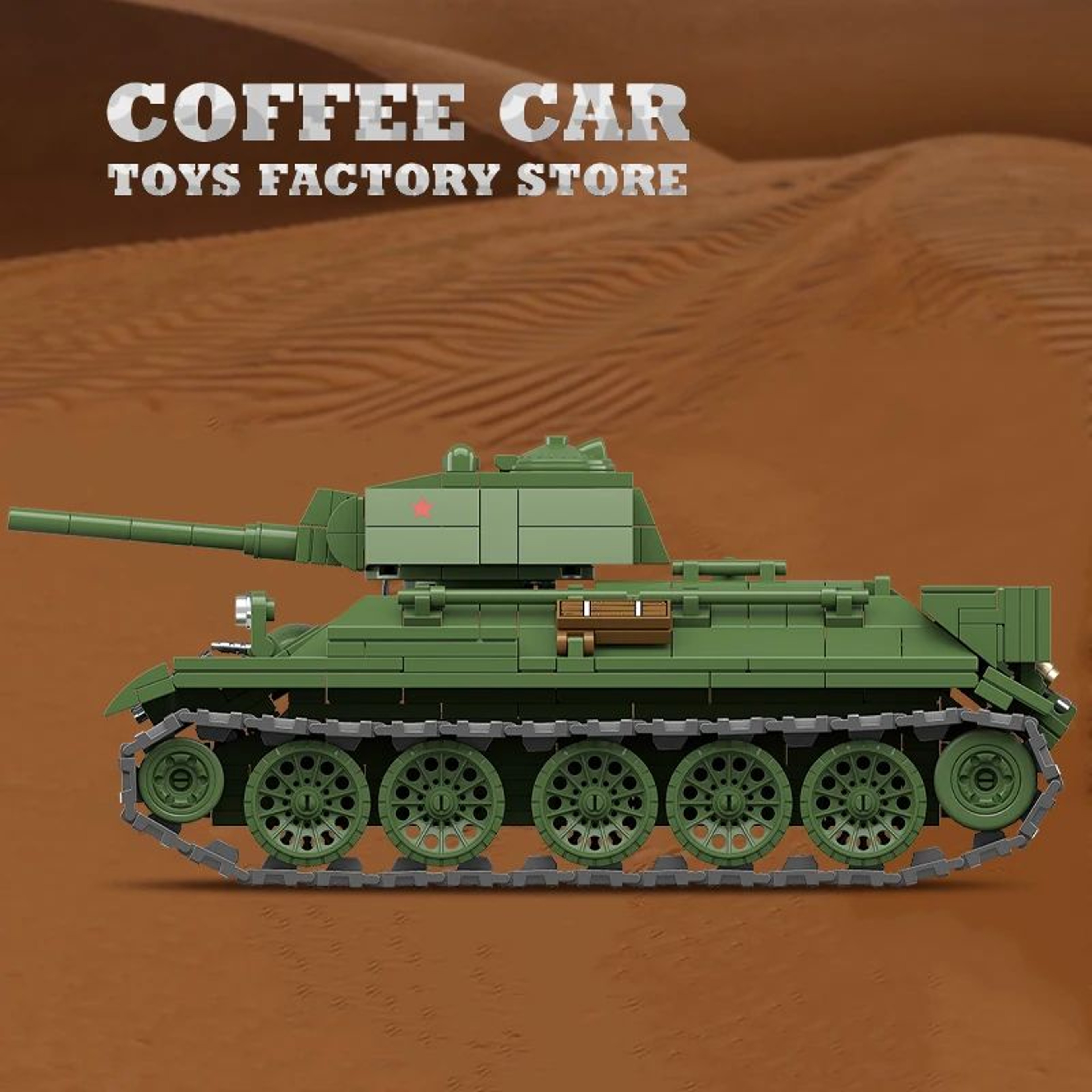 M4A3 Medium Tank Building Blocks Set WWII Military Model Toy 1
