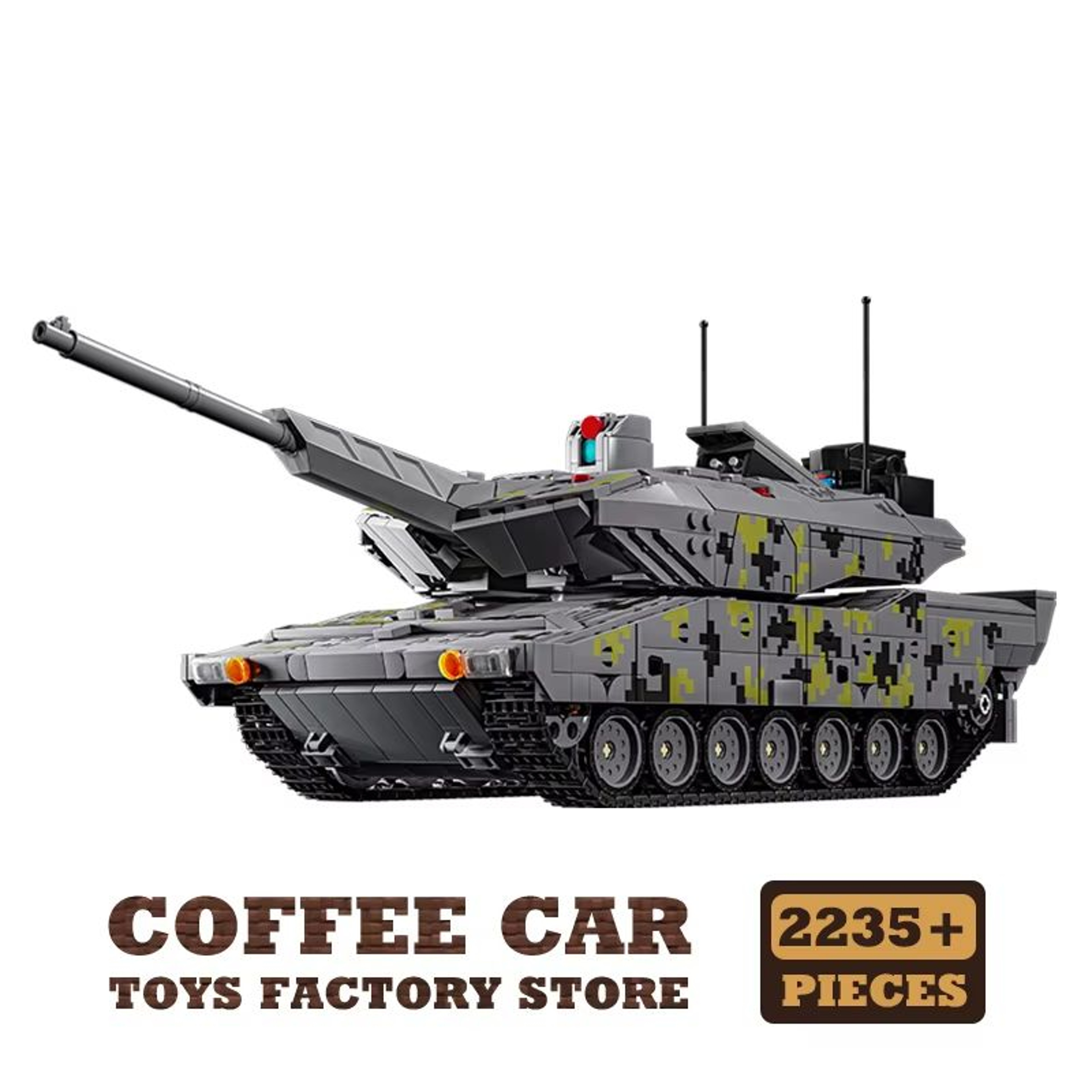 T14 Main Battle Tank Building Blocks Set Military Model Toy 10