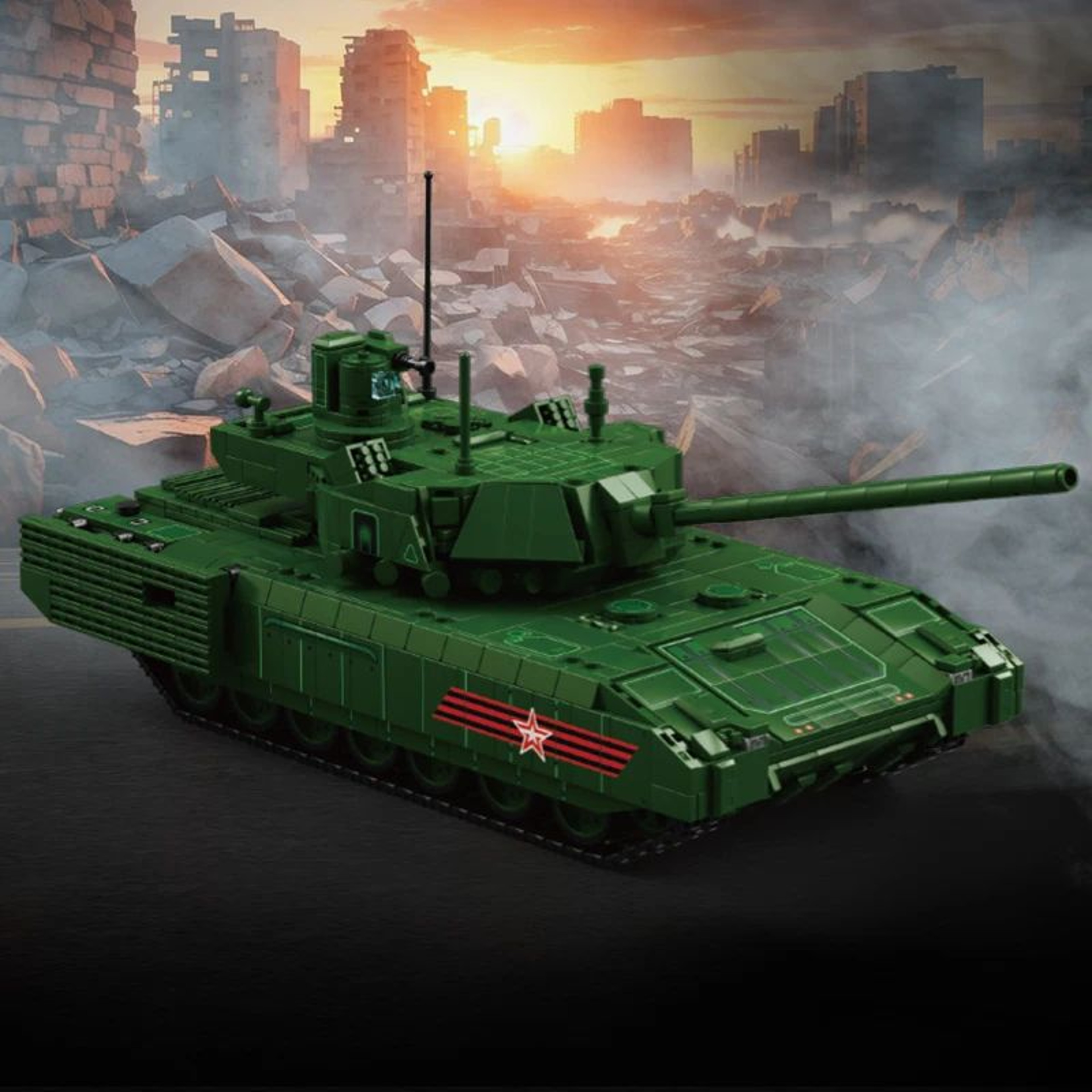T14 Main Battle Tank Building Blocks Set Military Model Toy 5