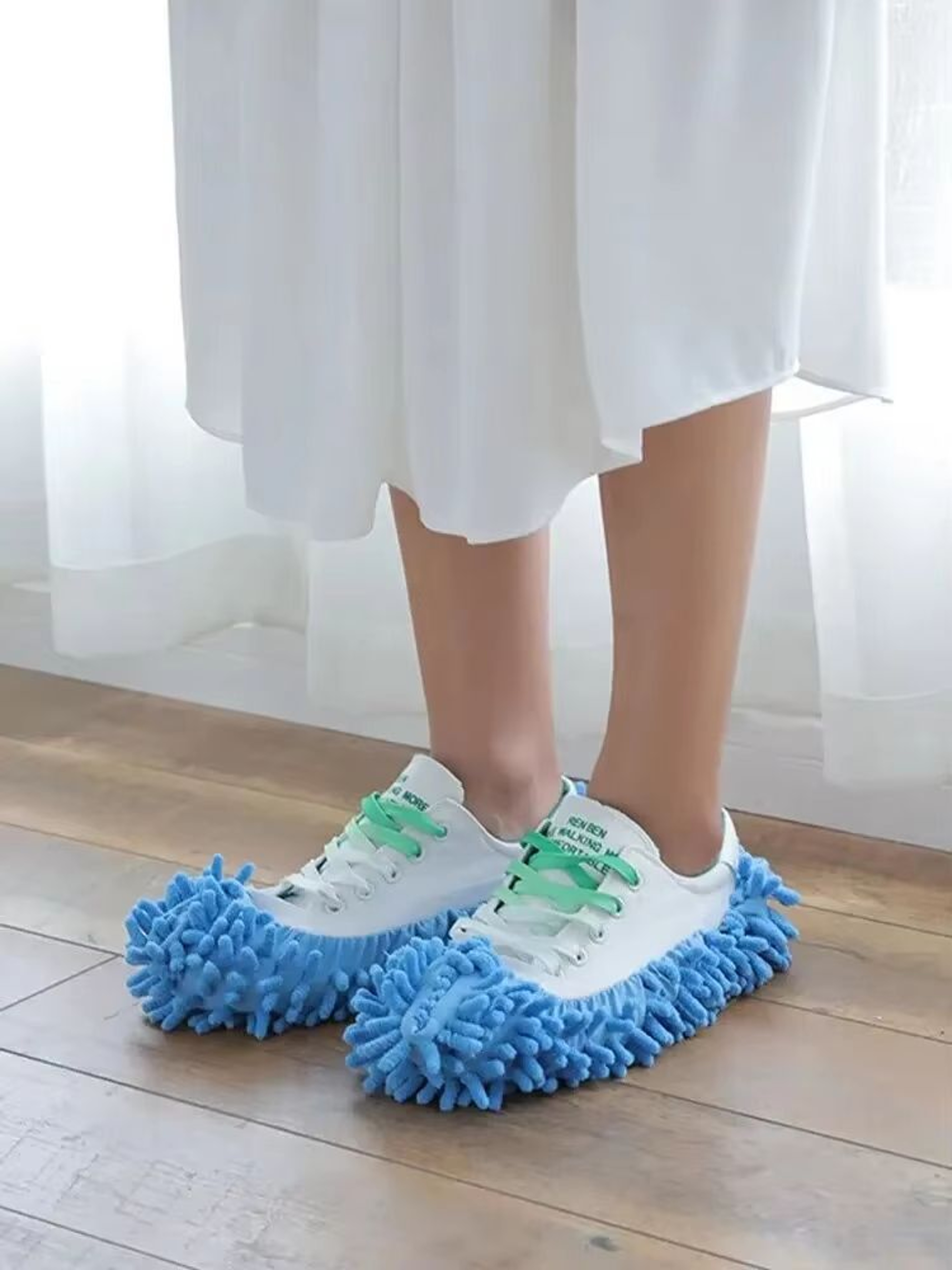 Chenille Mop Slippers 1 Pair Reusable Floor Cleaning Slippers Dust Pickup Shoe Covers 6