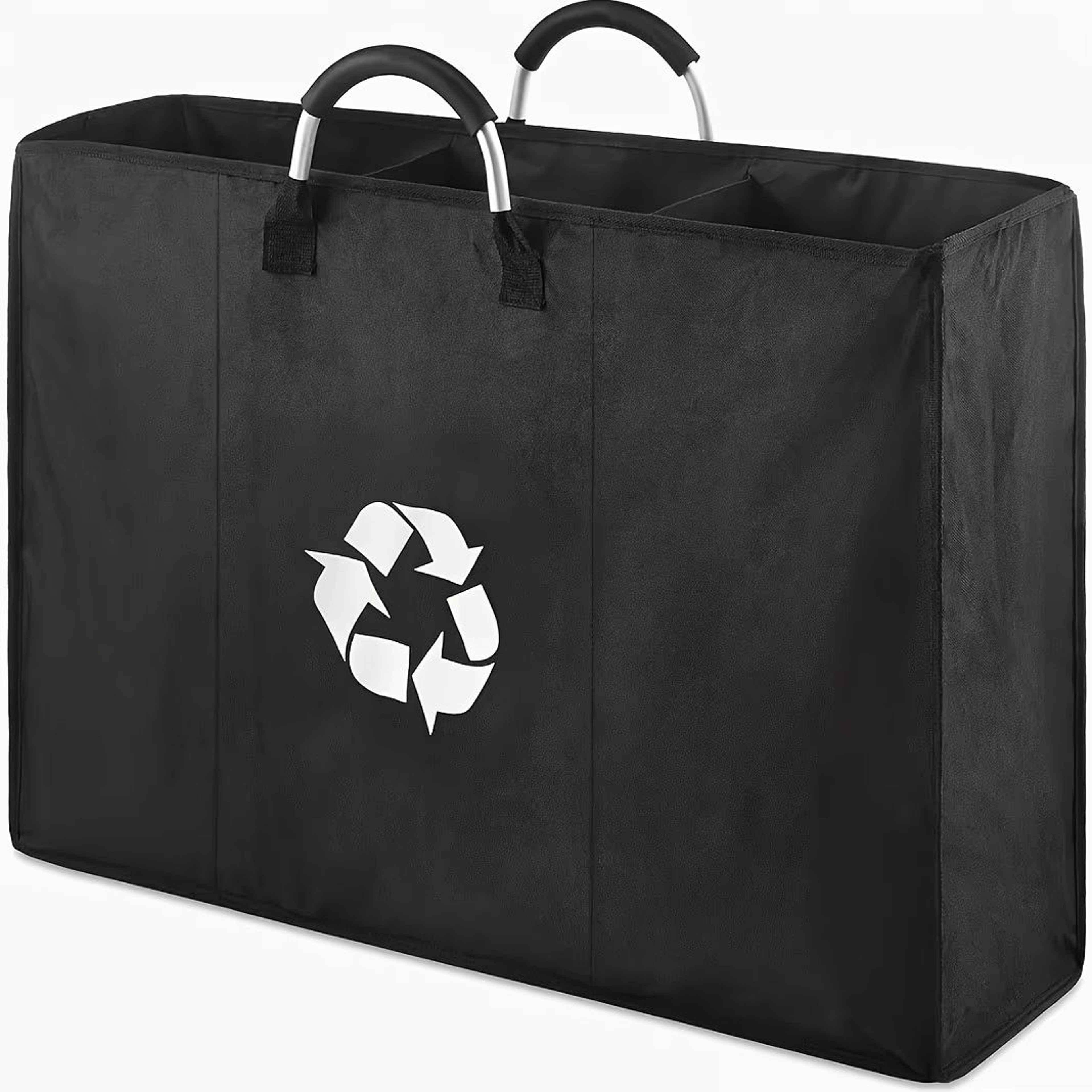 Compartment Recycling Bin Waste Sorter With Aluminum Handles  Foldable Kitchen  Home Organizer 3