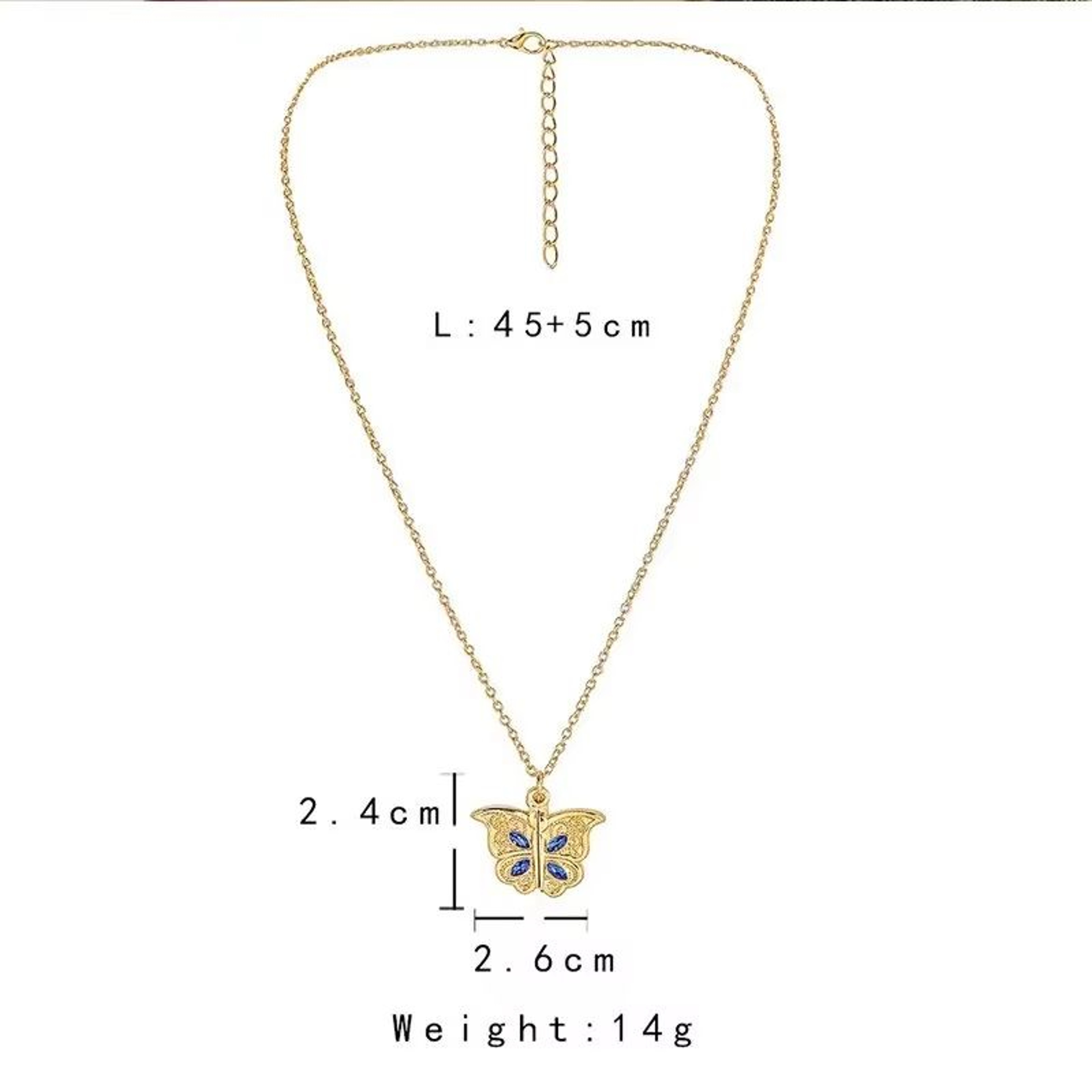 Butterfly Love You Pendant Necklace For Women 1