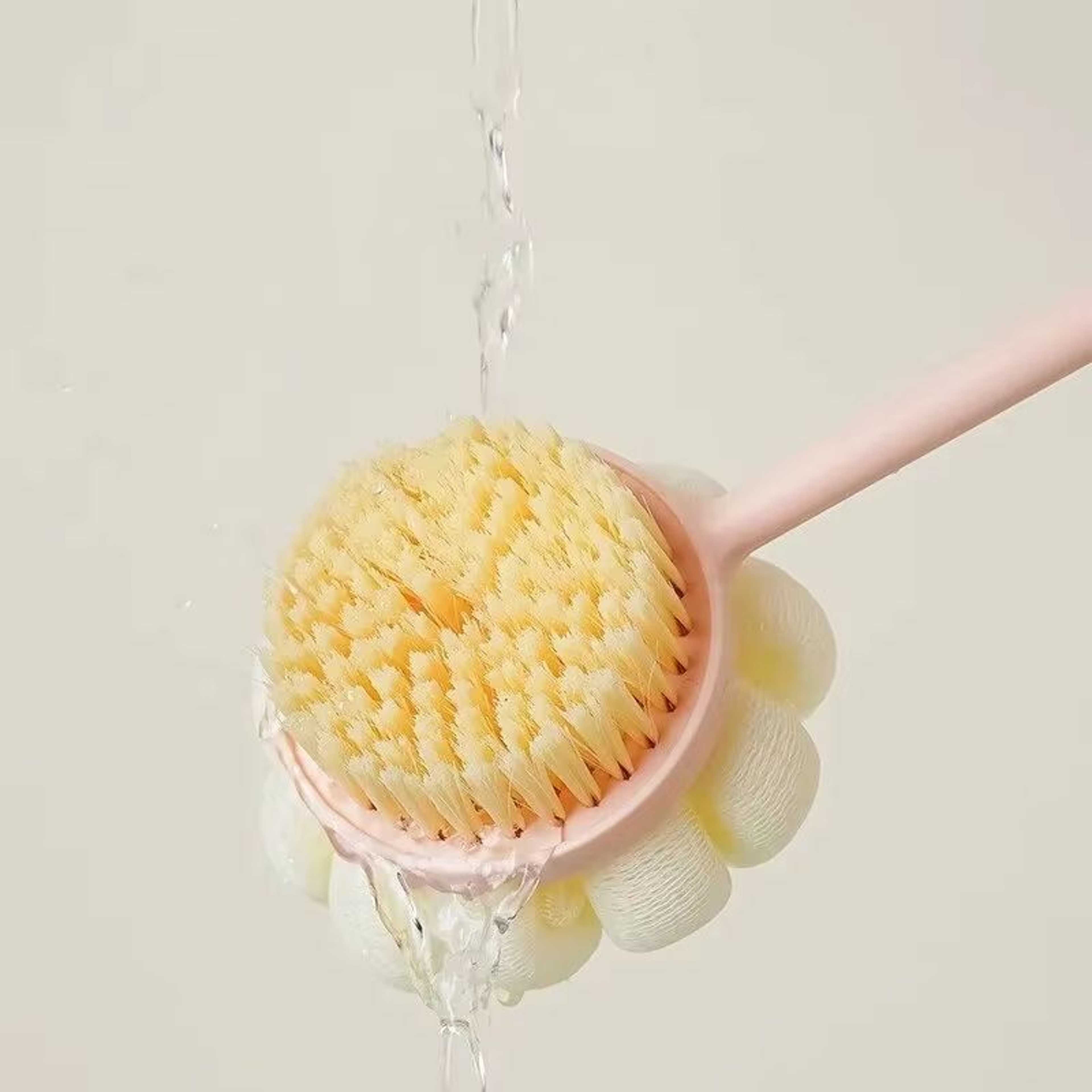DualSided Silicone Body Brush With Long Handle For Deep Clean And Massage 2