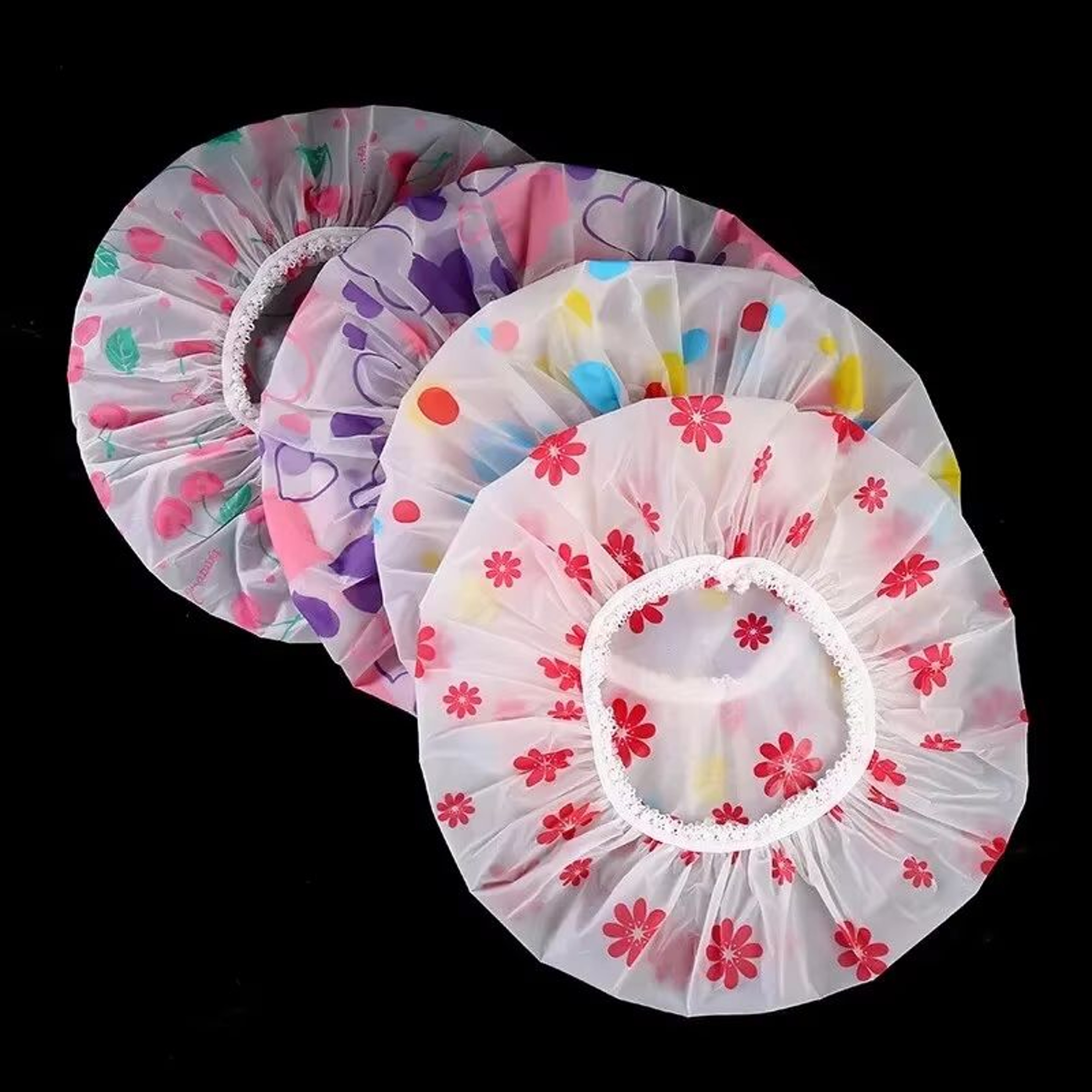 Thickened Waterproof Shower Cap For Women Spa And Bathroom Use 0