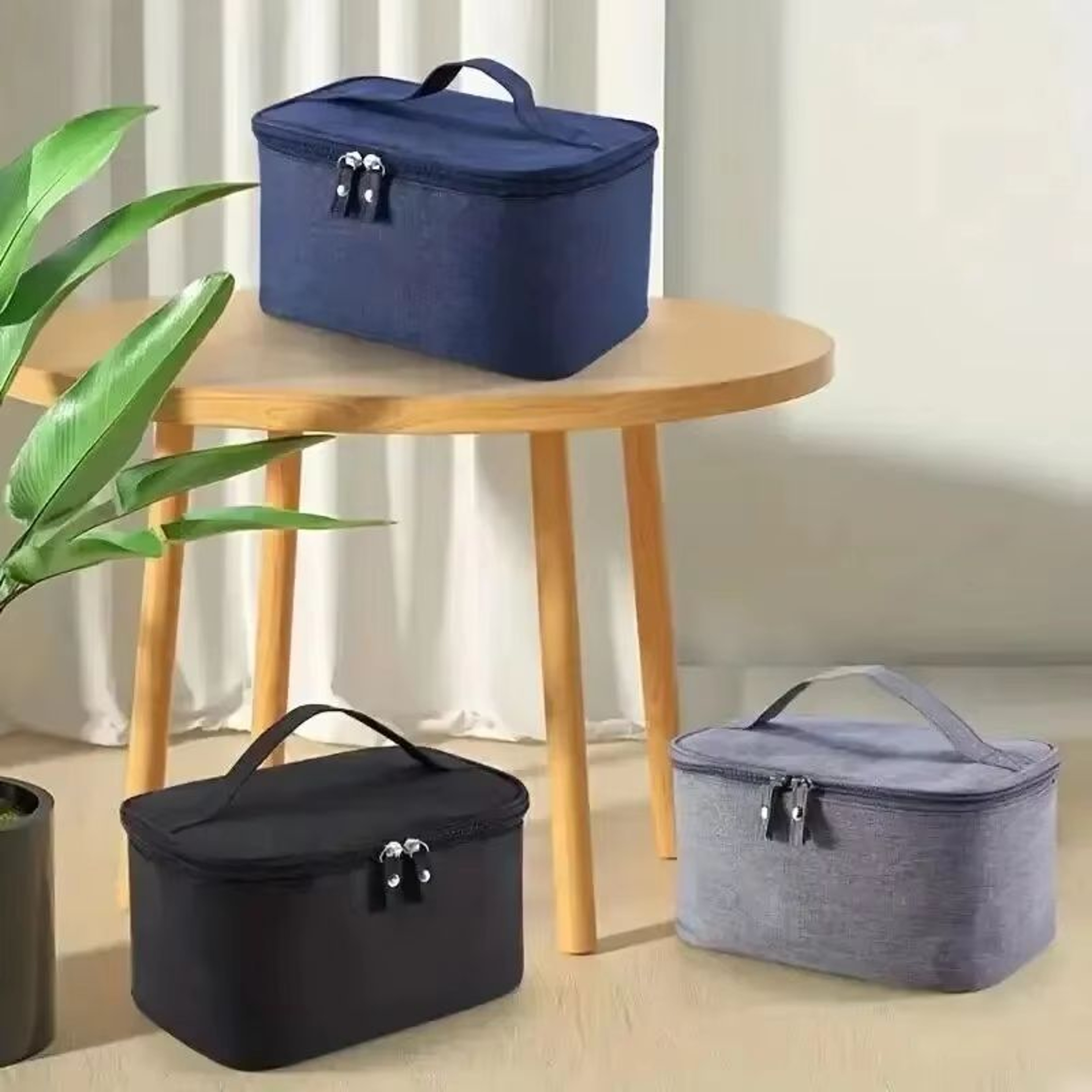 Mens Large Capacity Double Layer Toiletry Bag With Oxford Cloth 4