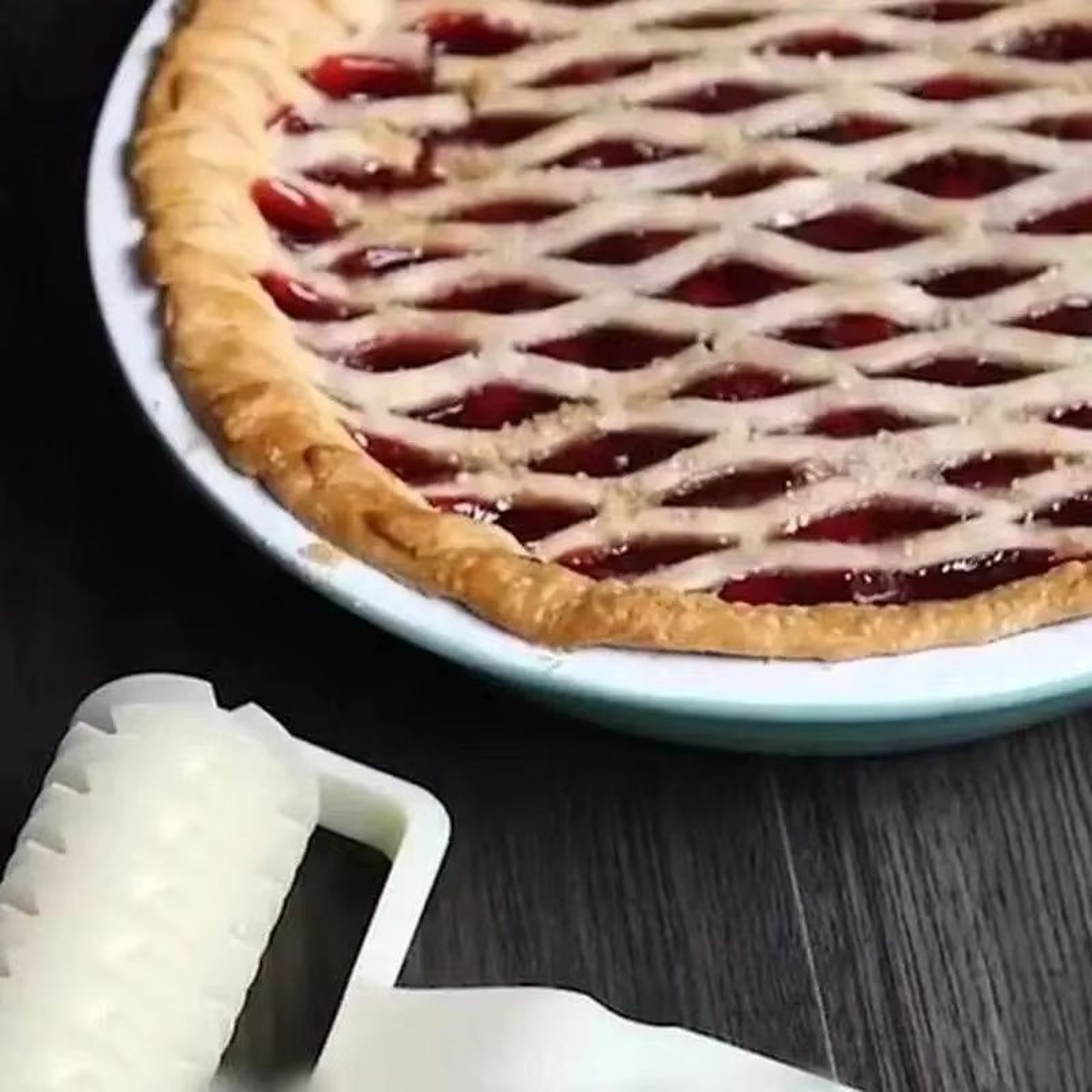Pastry Lattice Dough Cutter Roller For Baking And Kitchen Prep 3
