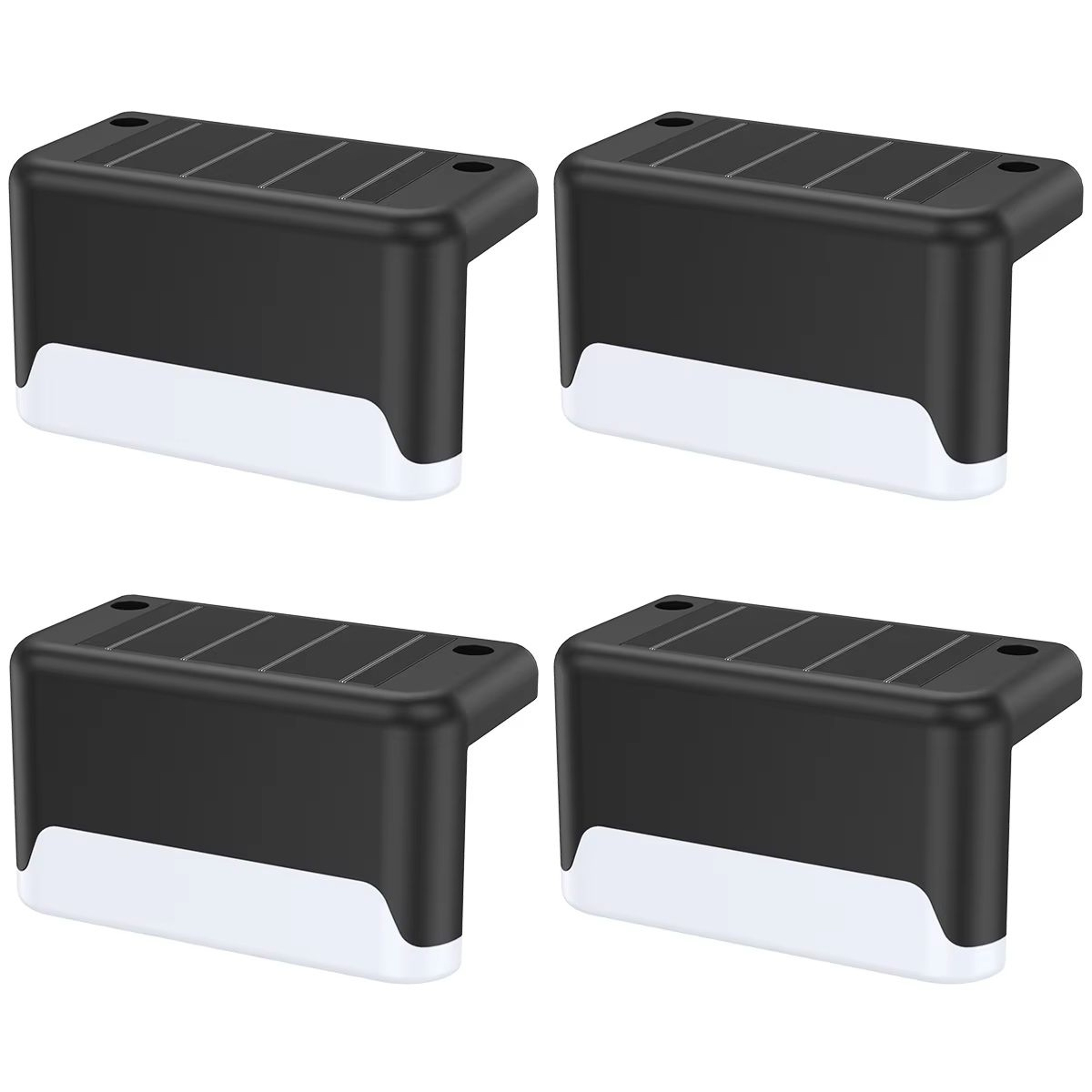 Solar Warm White Super Bright Outdoor Step And Fence LED Lights IP65 Waterproof Garden Patio Wall L 7