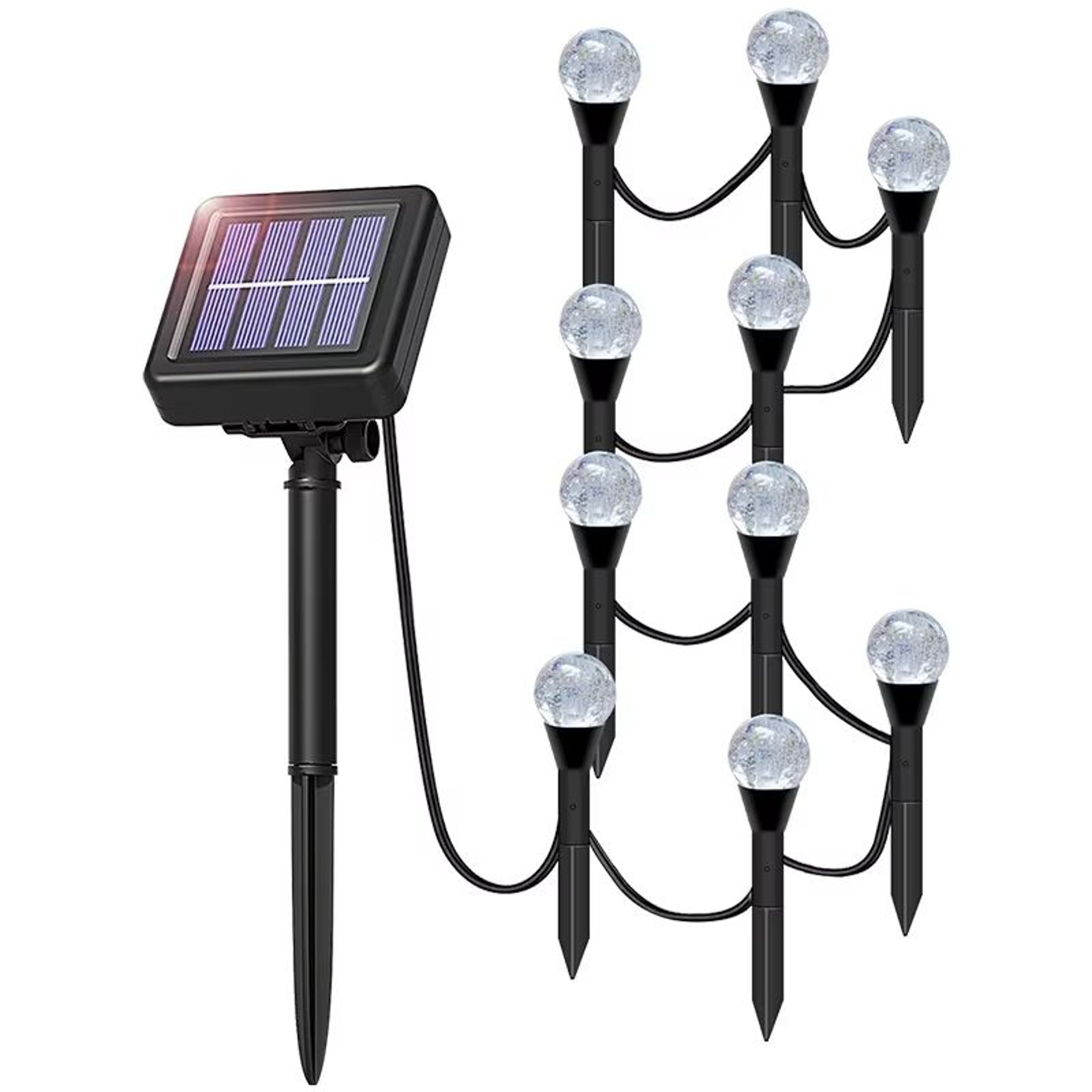 Solar RGB LED Bubble Ball Lights Outdoor 8Mode Waterproof Passage Lawn  Garden Lighting 1