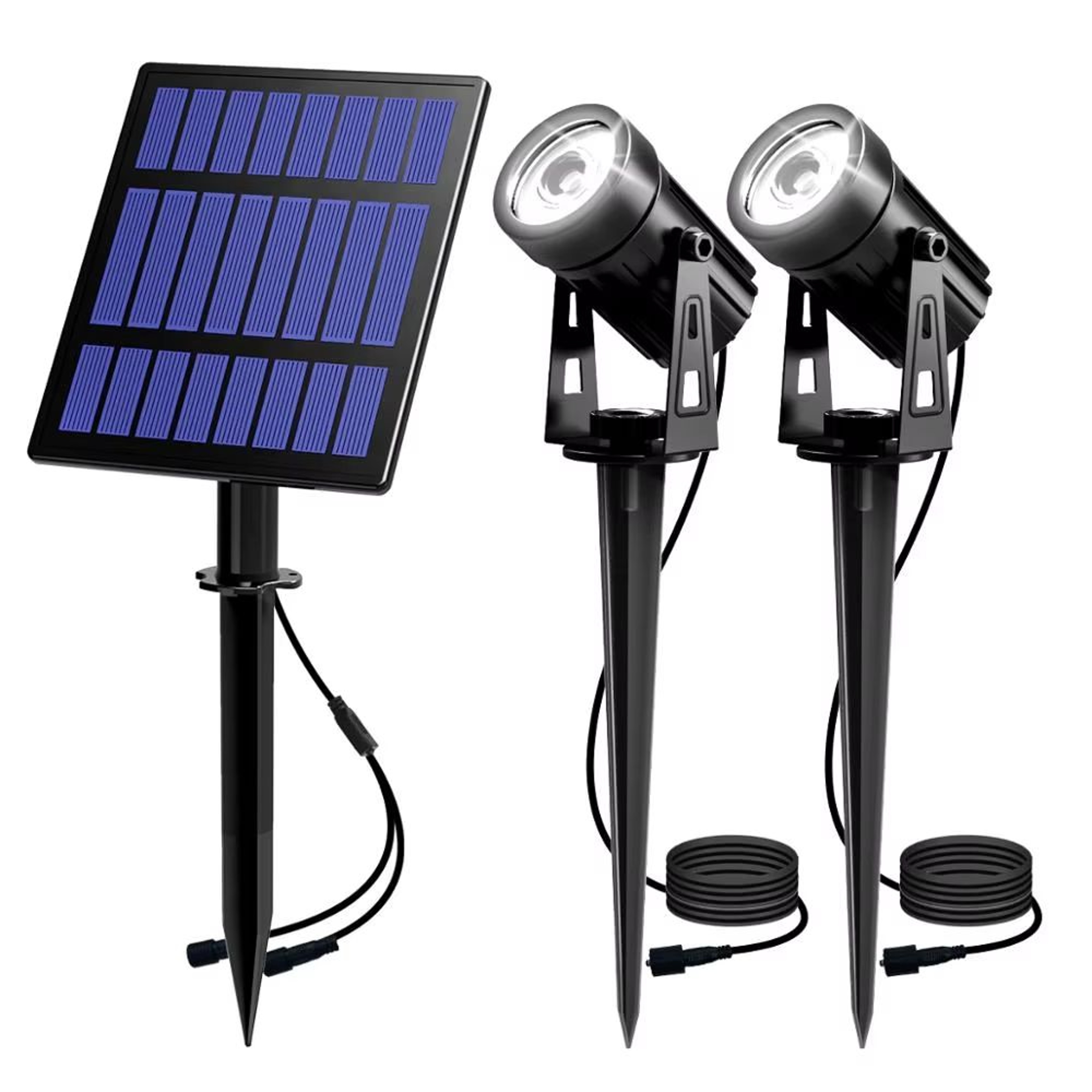 Solar Powered IP65 Outdoor LED Spotlight Waterproof Landscape Yard Garden Tree Lamp 12