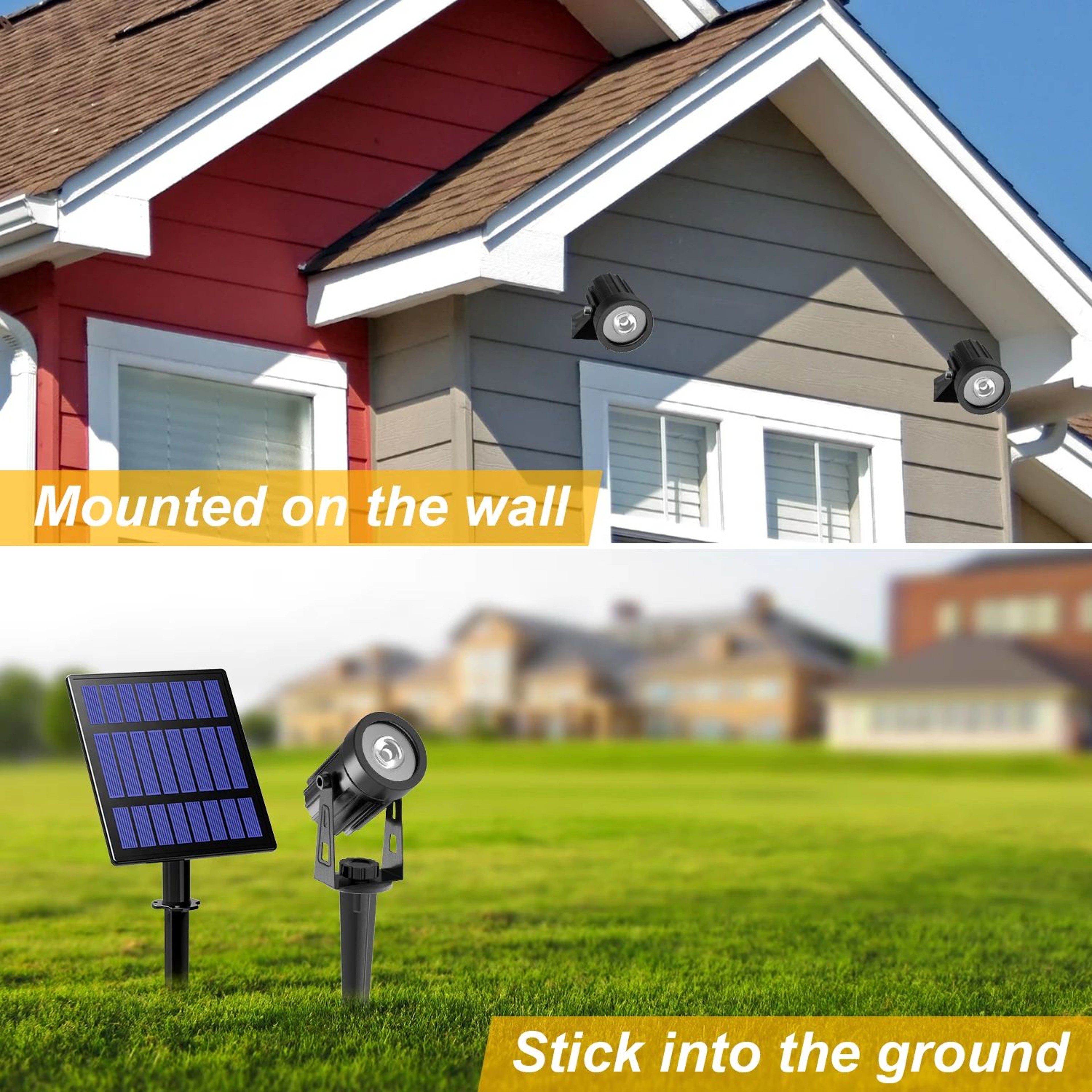 Solar Powered IP65 Outdoor LED Spotlight Waterproof Landscape Yard Garden Tree Lamp 3