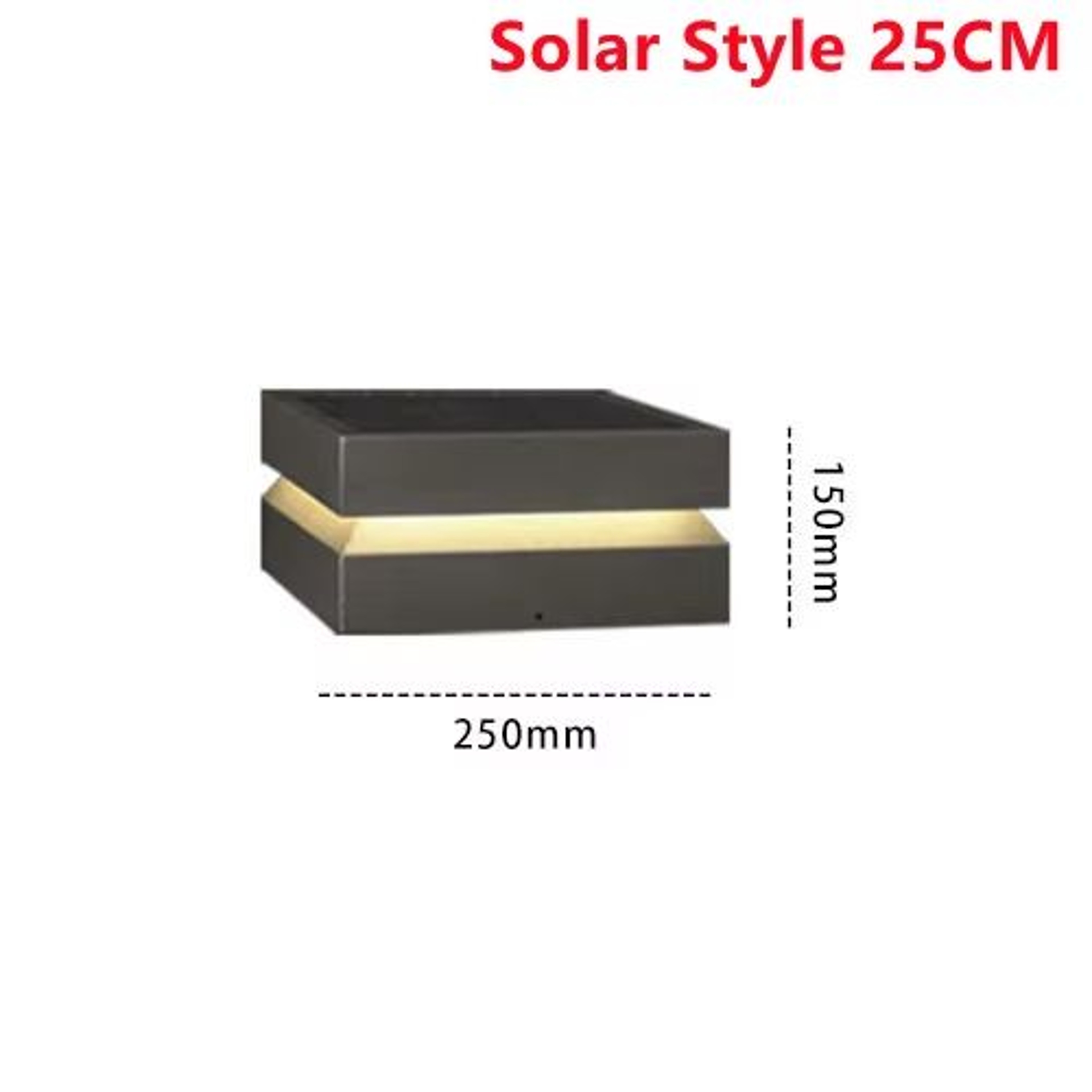 Solar IP65 Outdoor LED Square Garden Lamp For Fence Pillar Door Post 9