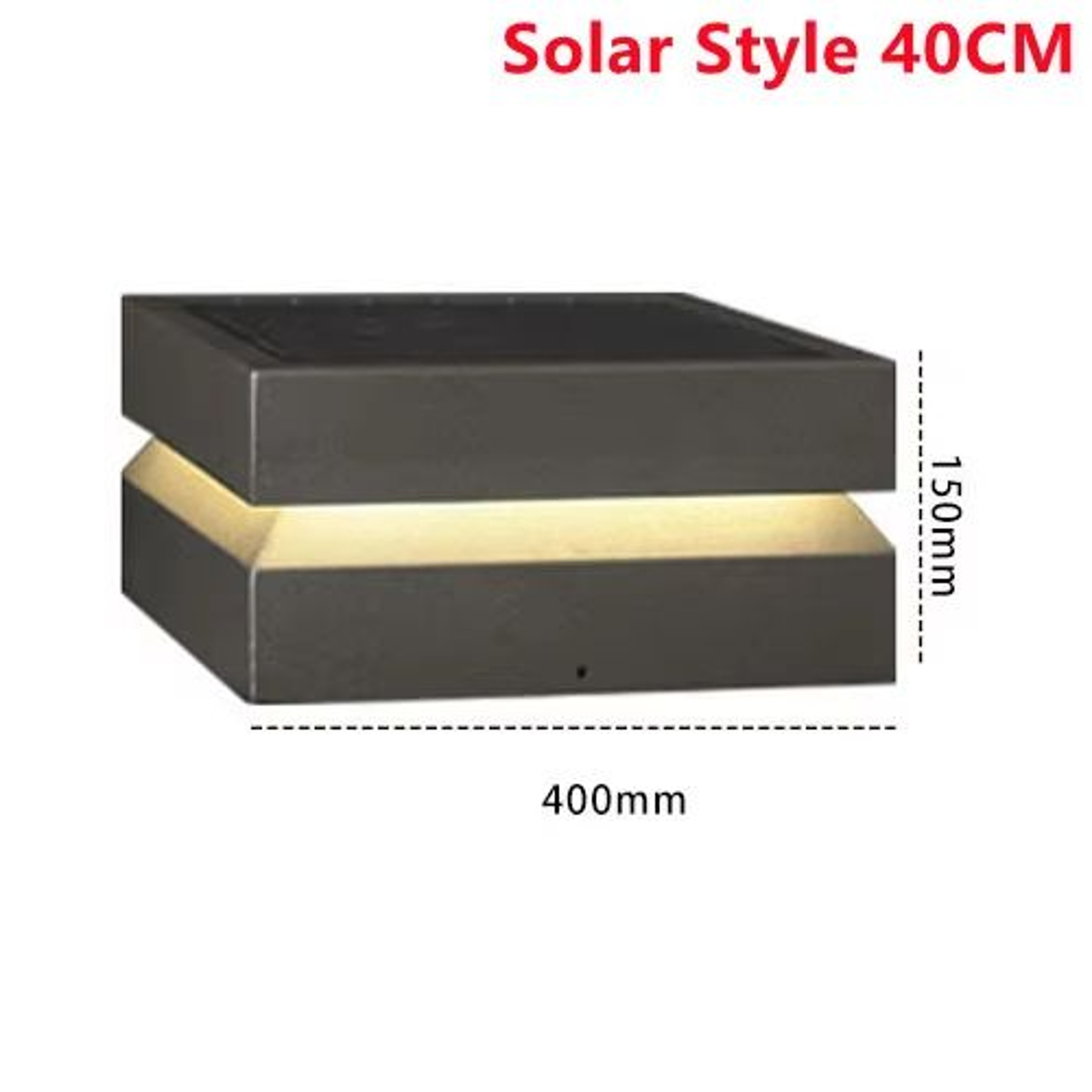 Solar IP65 Outdoor LED Square Garden Lamp For Fence Pillar Door Post 11