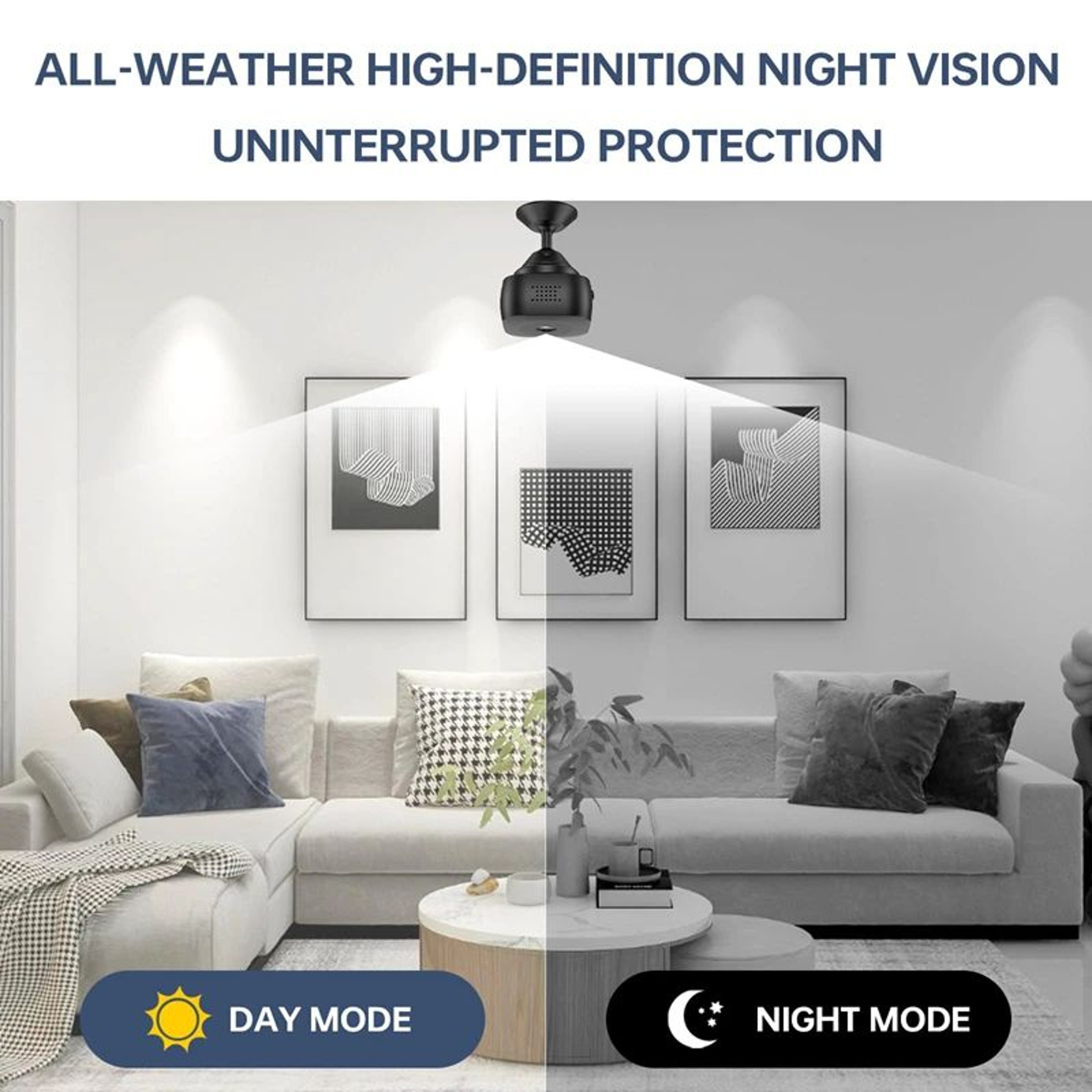Mini 4K WiFi Wireless Security Camera With Remote Monitoring And Night Vision 4