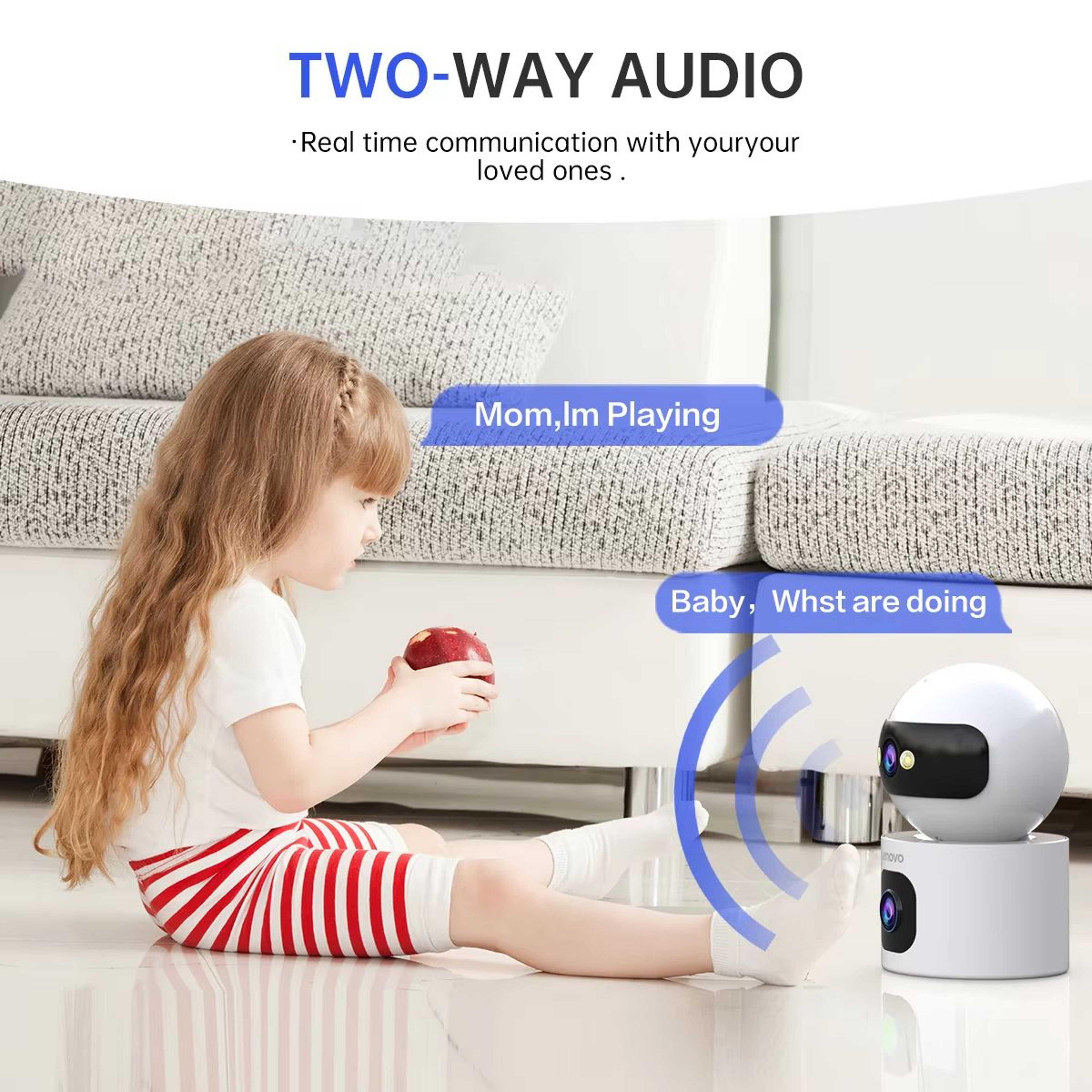 Lenovo 4K Dual Lens Outdoor WiFi PTZ Security Camera With AI Auto Tracking 3