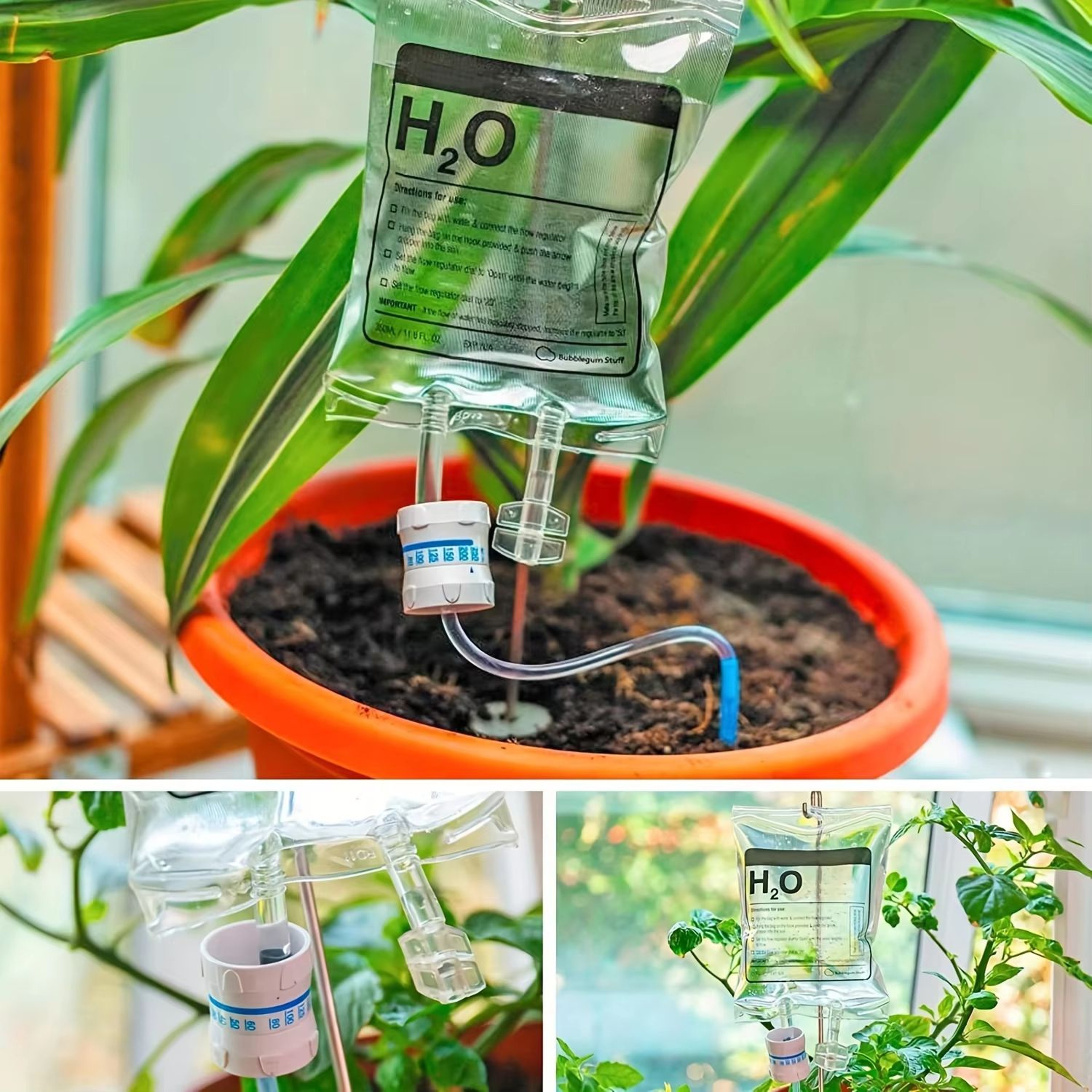 Adjustable Self Watering System Plant Watering Bag 1183 Fl Oz Automatic Drip Irrigation For Potted  1