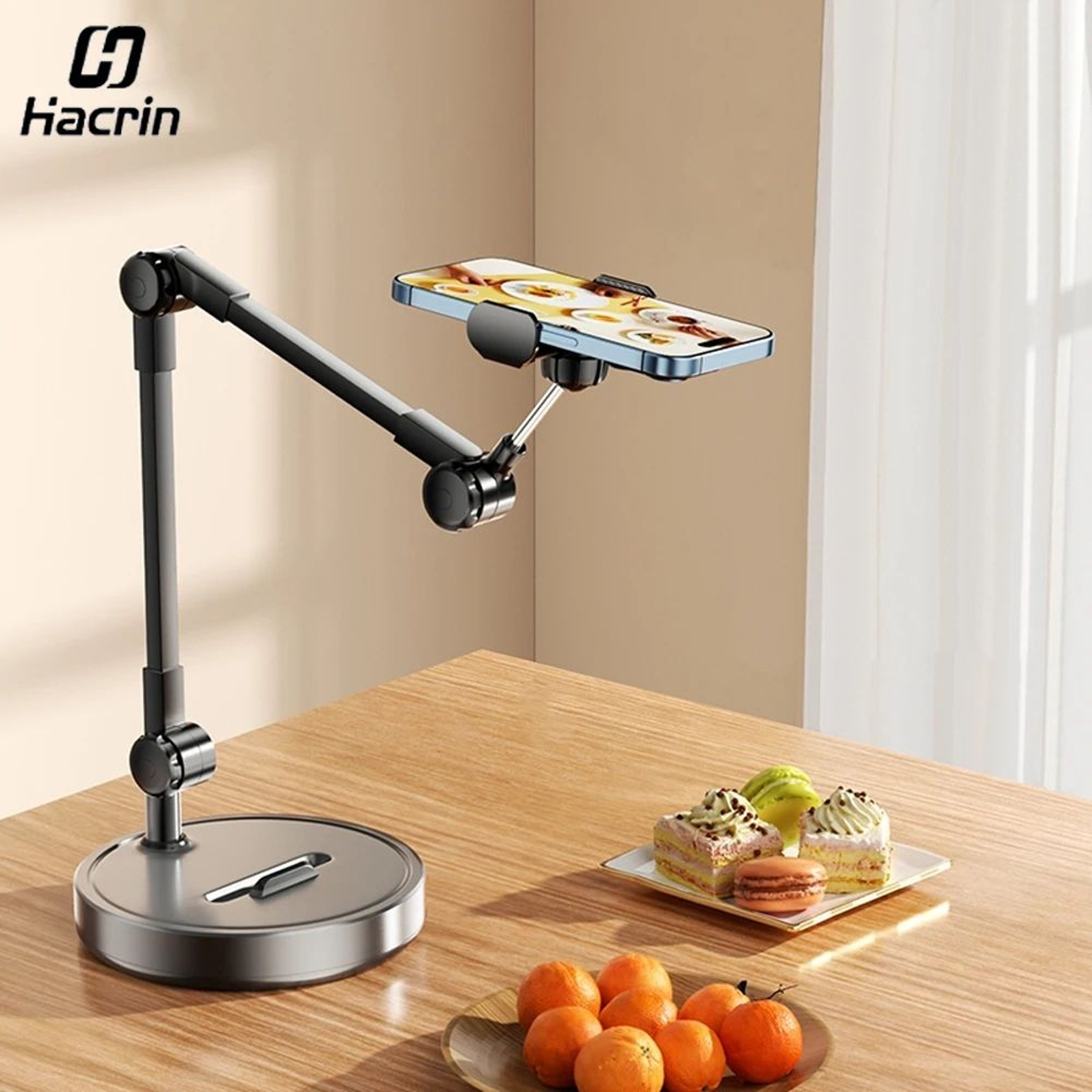 Portable Adjustable Folding Phone Stand With MultiAngle And Height Adjustment For Phones 0
