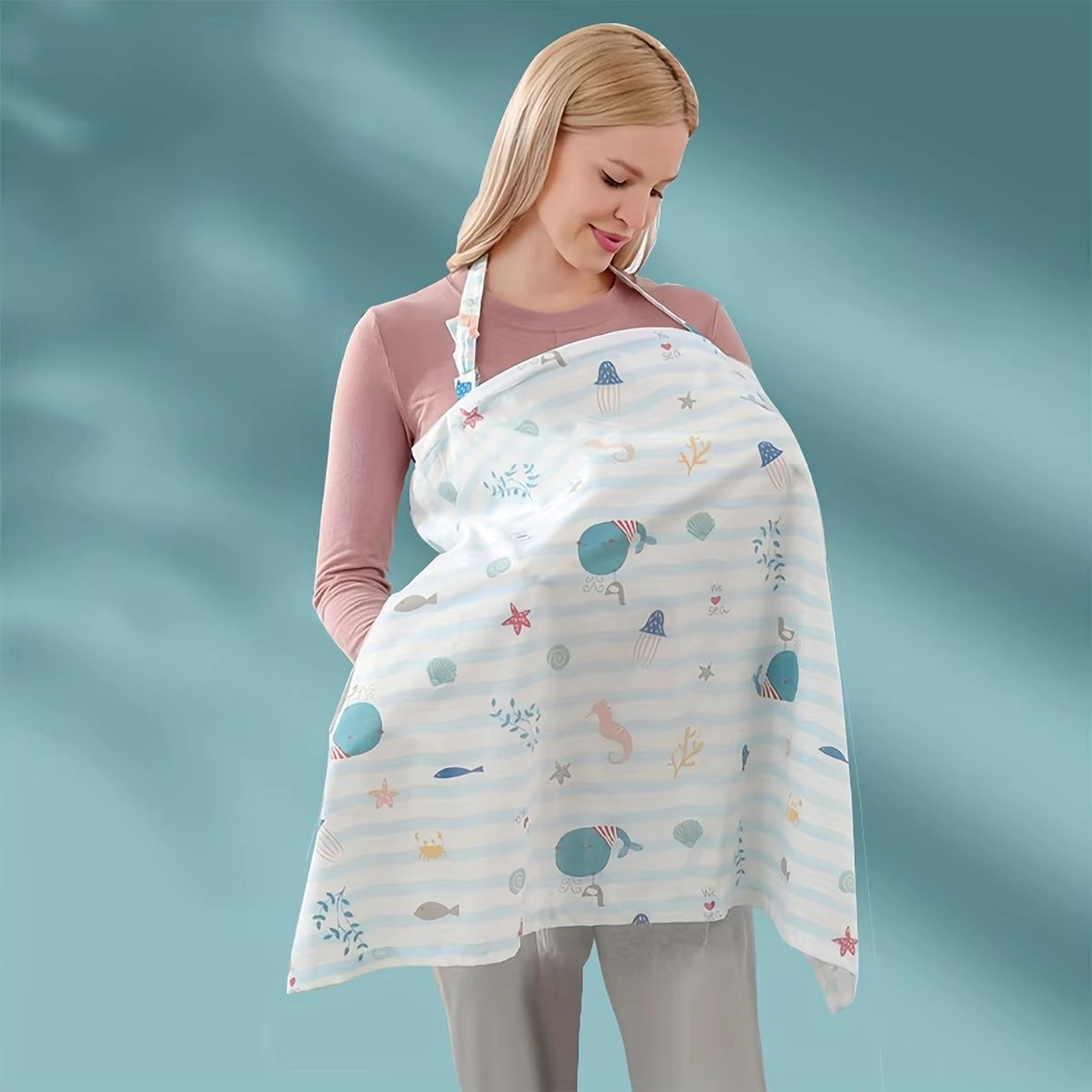 Versatile Lightweight Breathable Maternity Nursing Cover Scarf For Breastfeeding  Baby Gear 6