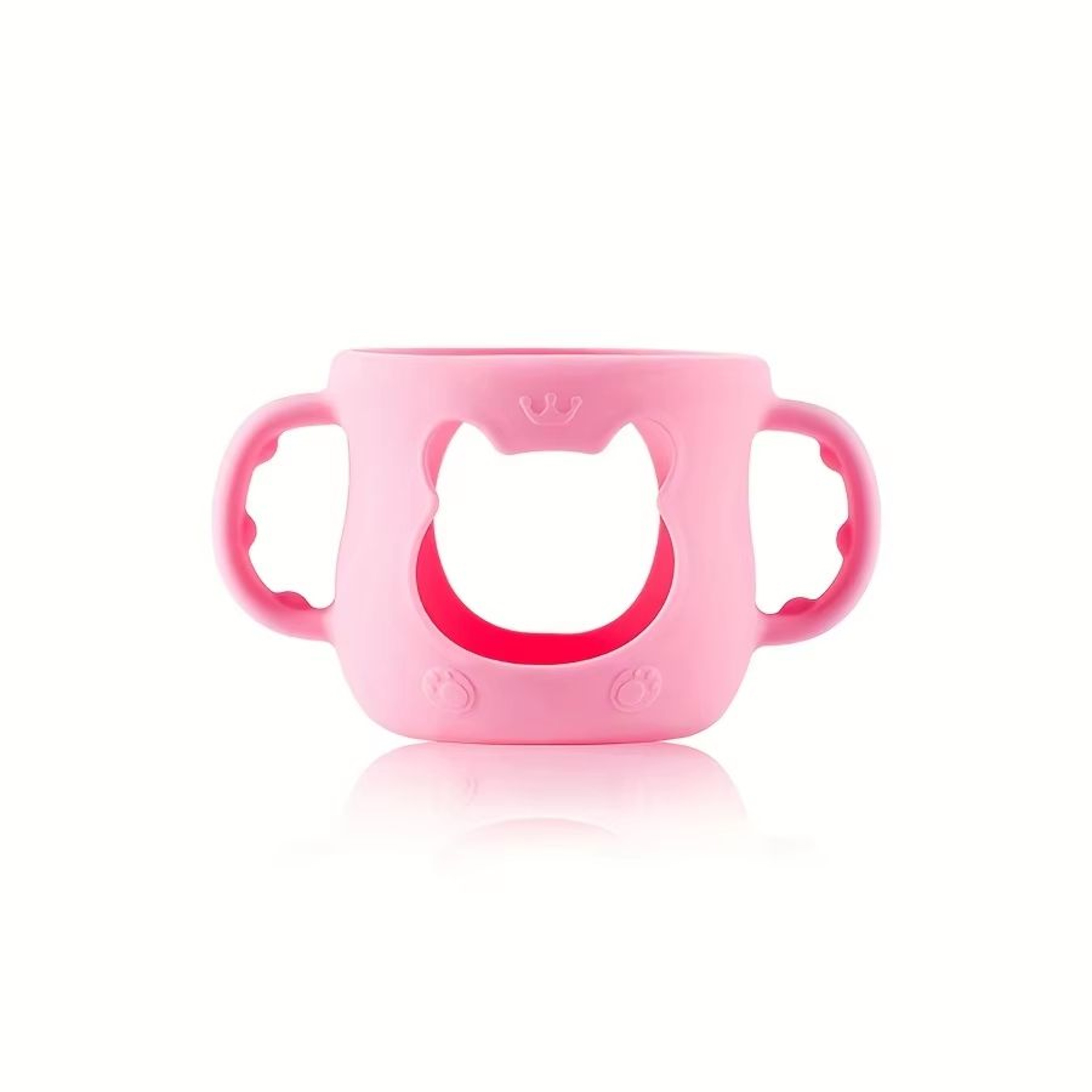 WideNeck Silicone Baby Bottle Sleeve With Handle  4oz120ml Feeding Bottle Protector 12