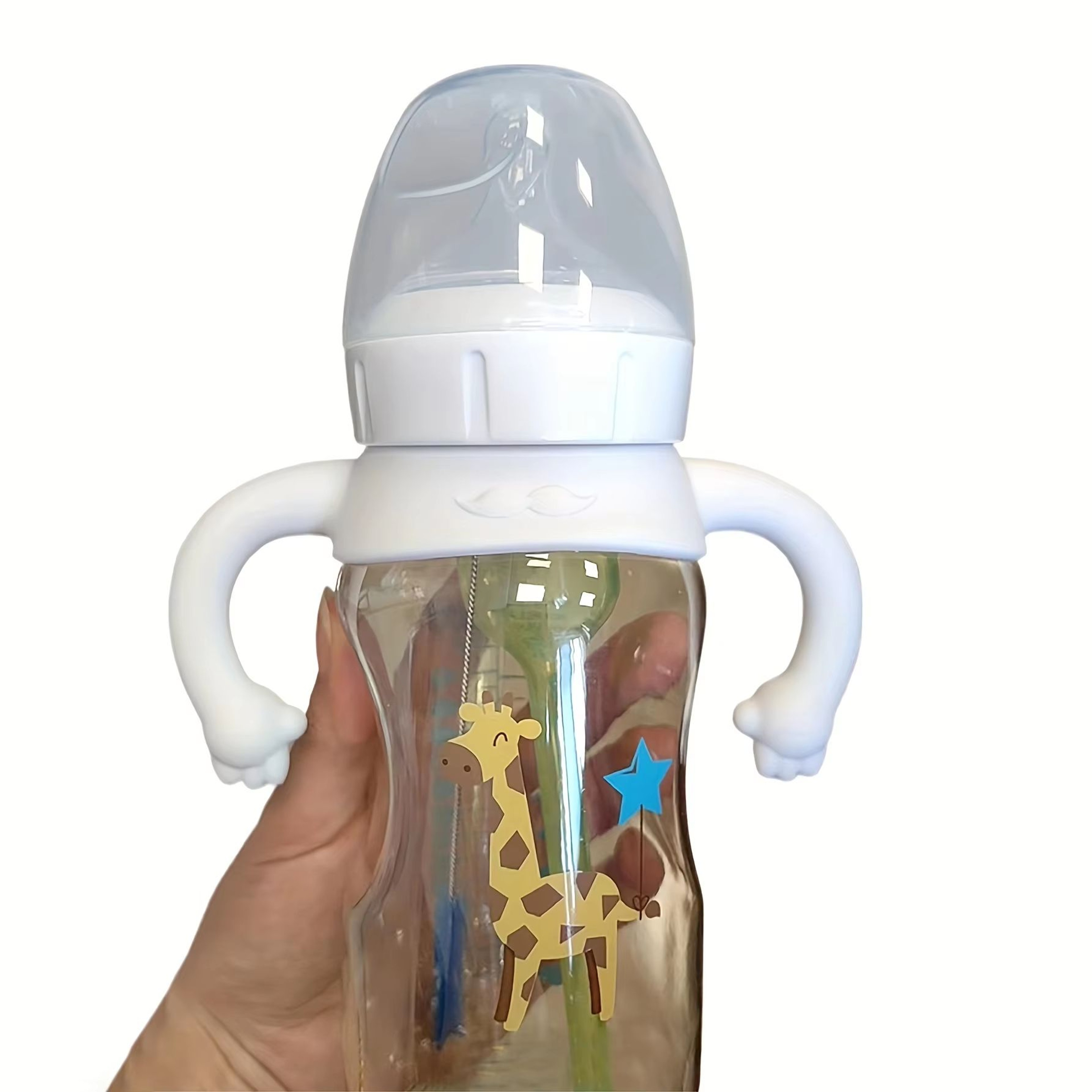 Universal Silicone Baby Bottle Handle Grip For Easy Feeding 1