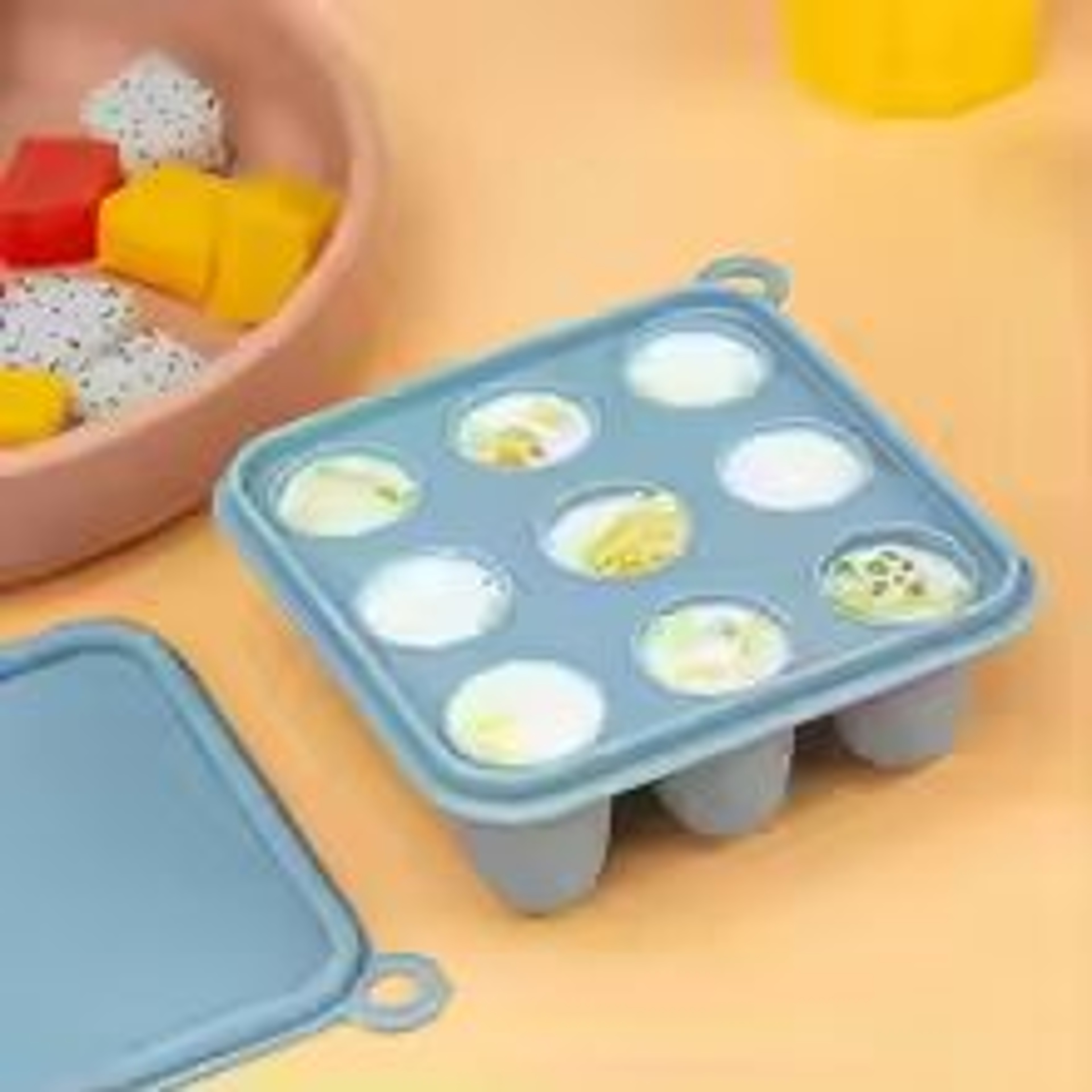 Silicone Baby Food  Teething Tray With Freezer Mold 0