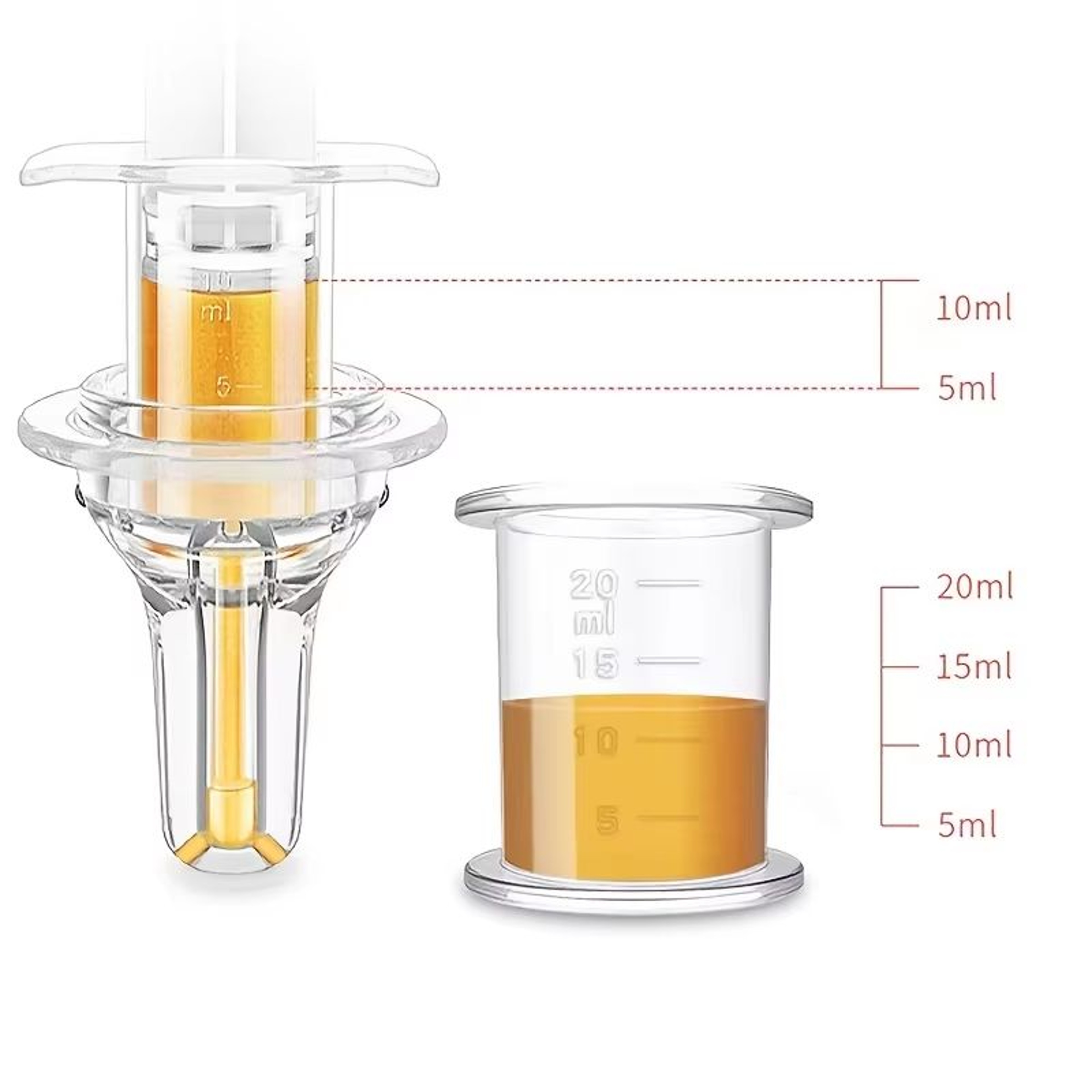 20ml068 Fl Oz Silicone Baby Medicine Dropper With Measuring Cup And Pacifier Tip 5
