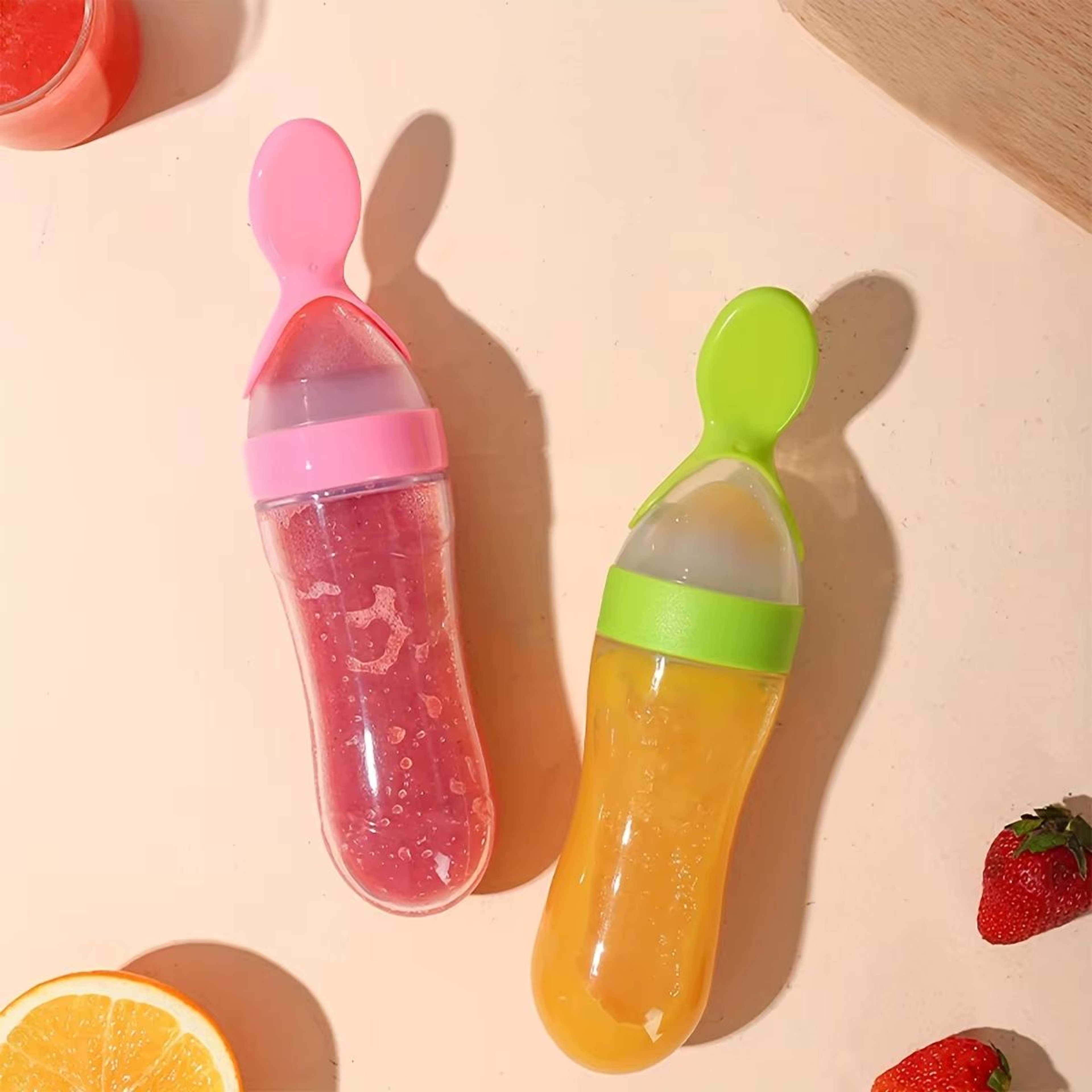 9Piece Baby Feeding Set With Silicone Bottle Spoon Suction Cup Fruit Feeders And Nipples 5