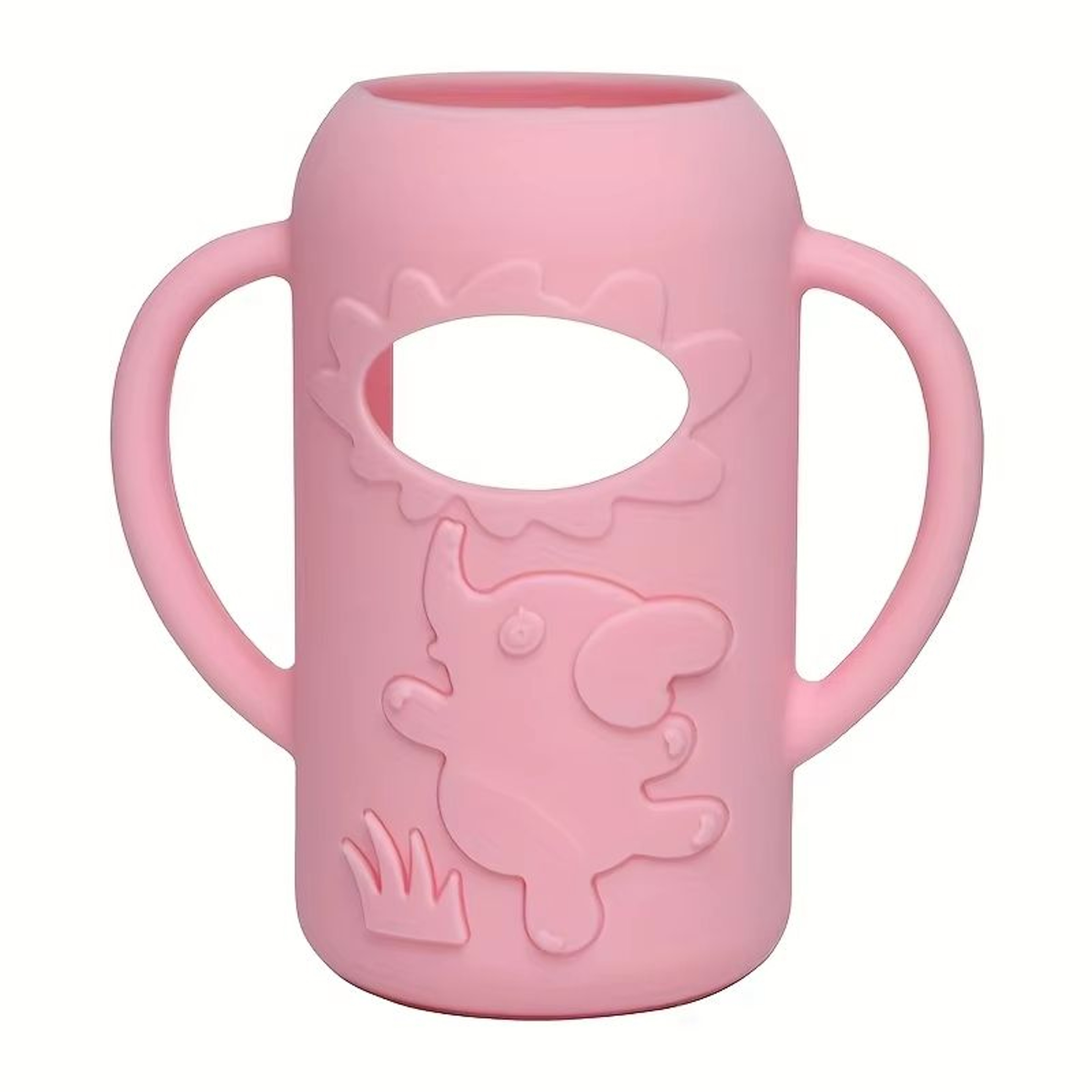 Elephant Silicone Bottle Handle Sleeve For Narrow Neck Baby Bottles Soft Grip Protector 6