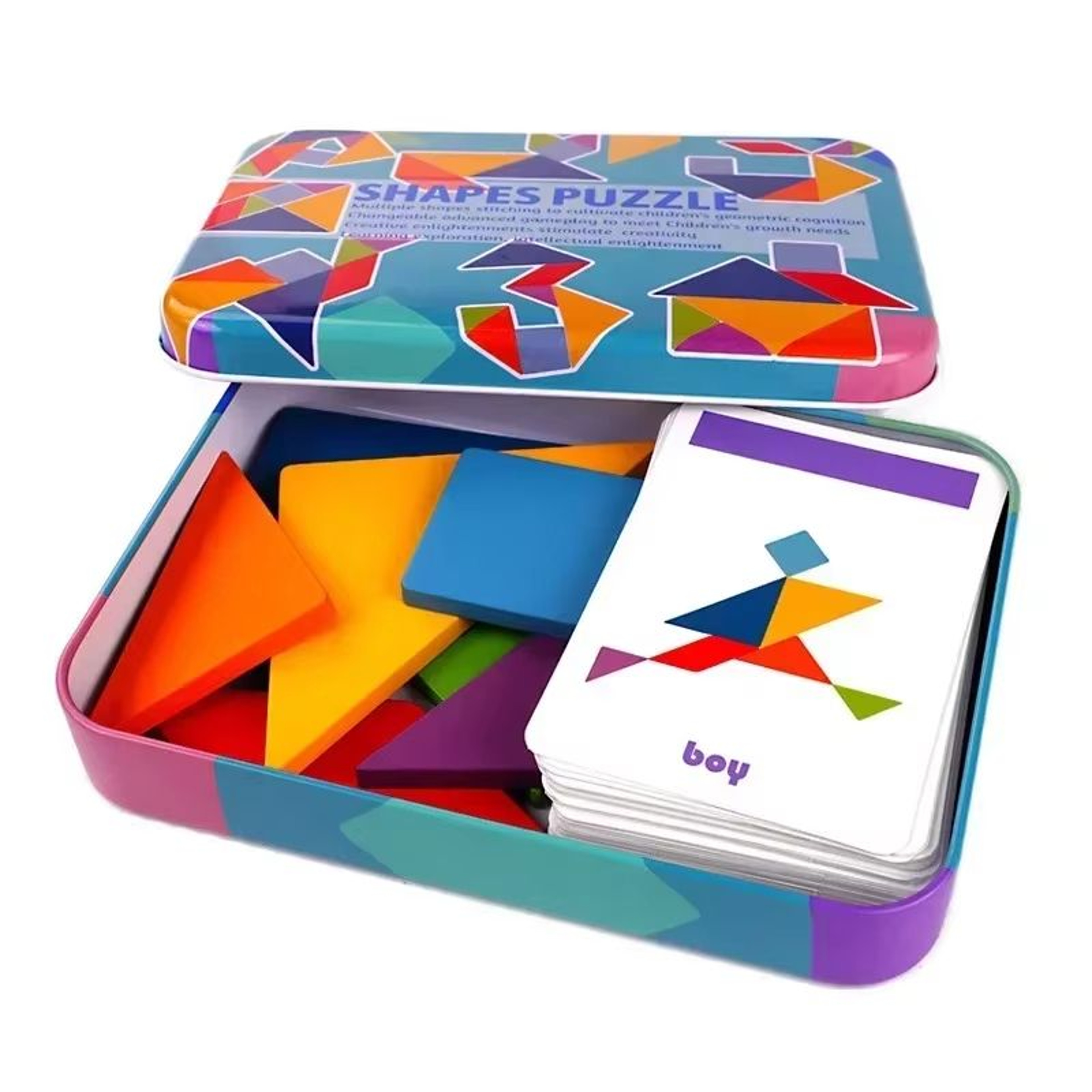 WoodlandShapes 3D Wooden Animal Jigsaw Puzzle  Montessori Early Learning Toy 0
