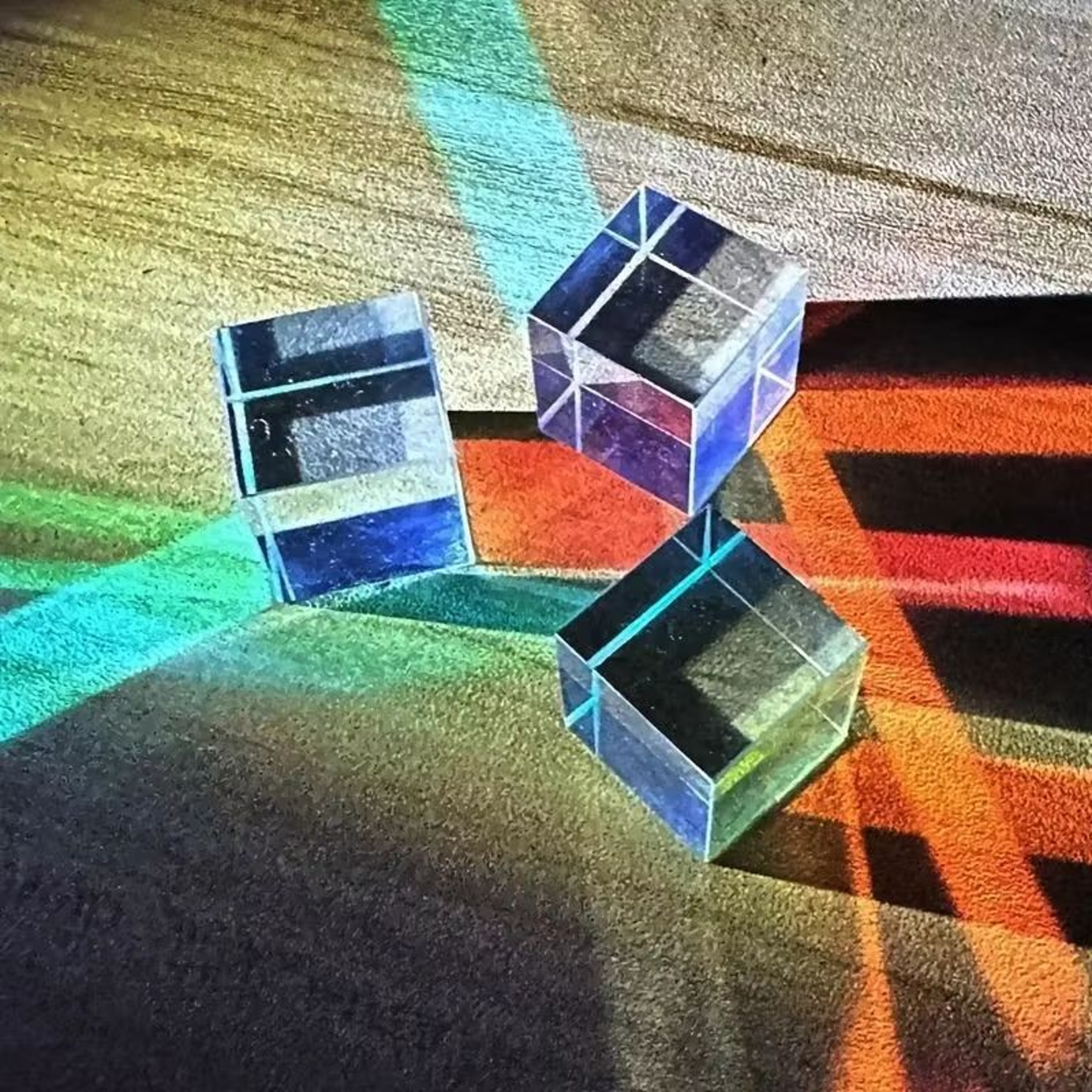 OptiMagic Dichroic XCube Prism  Educational Optical Glass Toy 2
