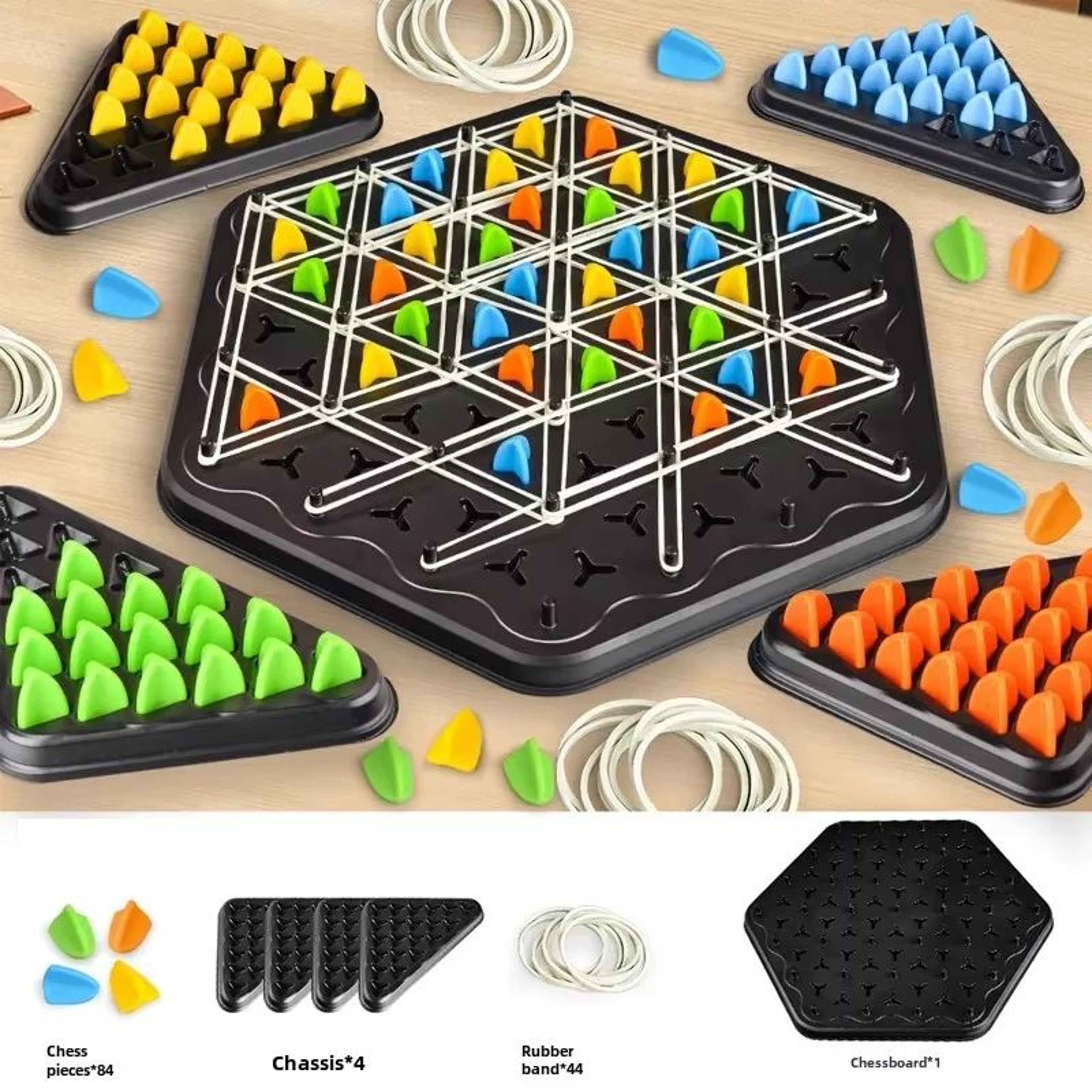 ChainMaster Triangle Chess Strategy Board Game For Kids  Adults 5