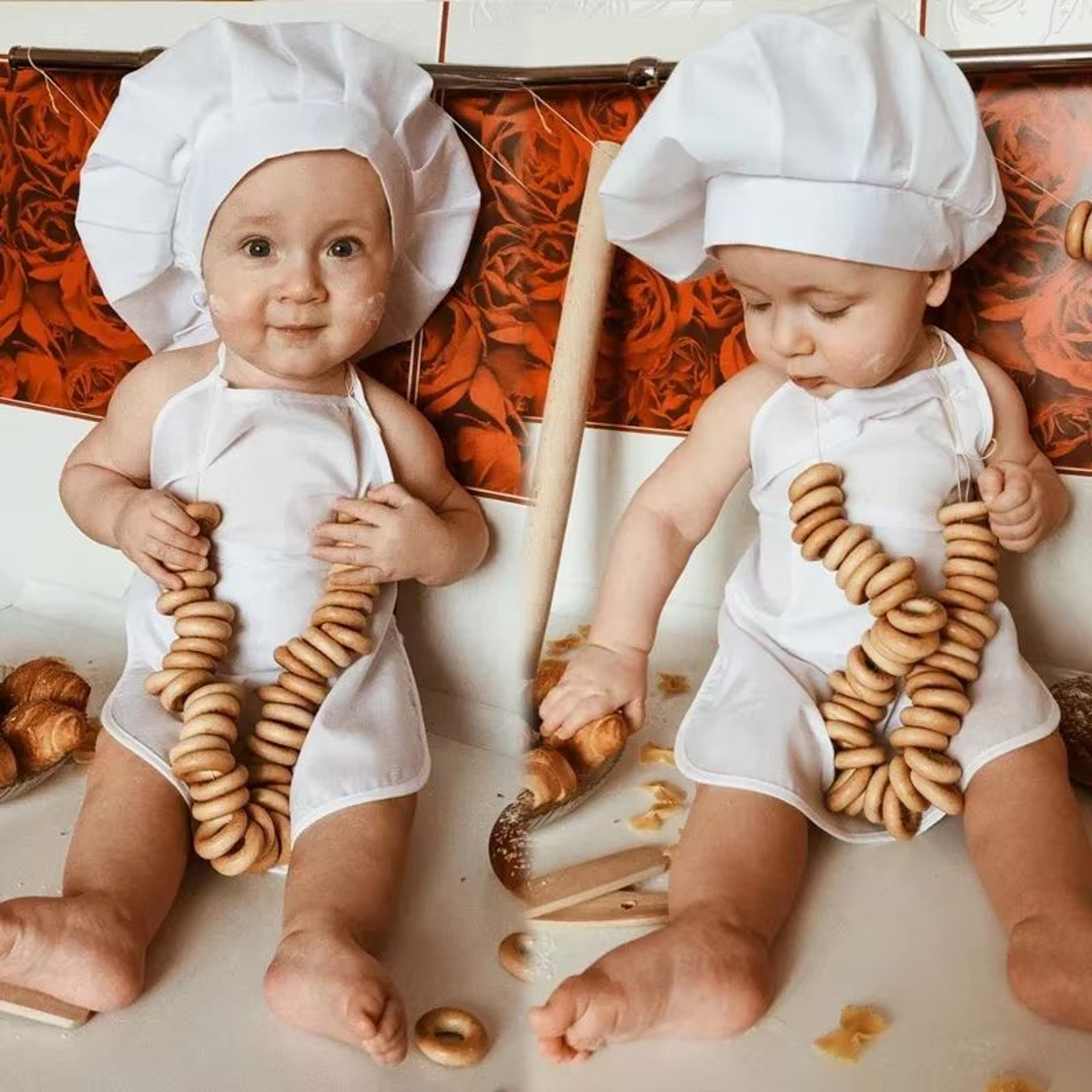 Little Chef Baby Apron And Hat Set 1