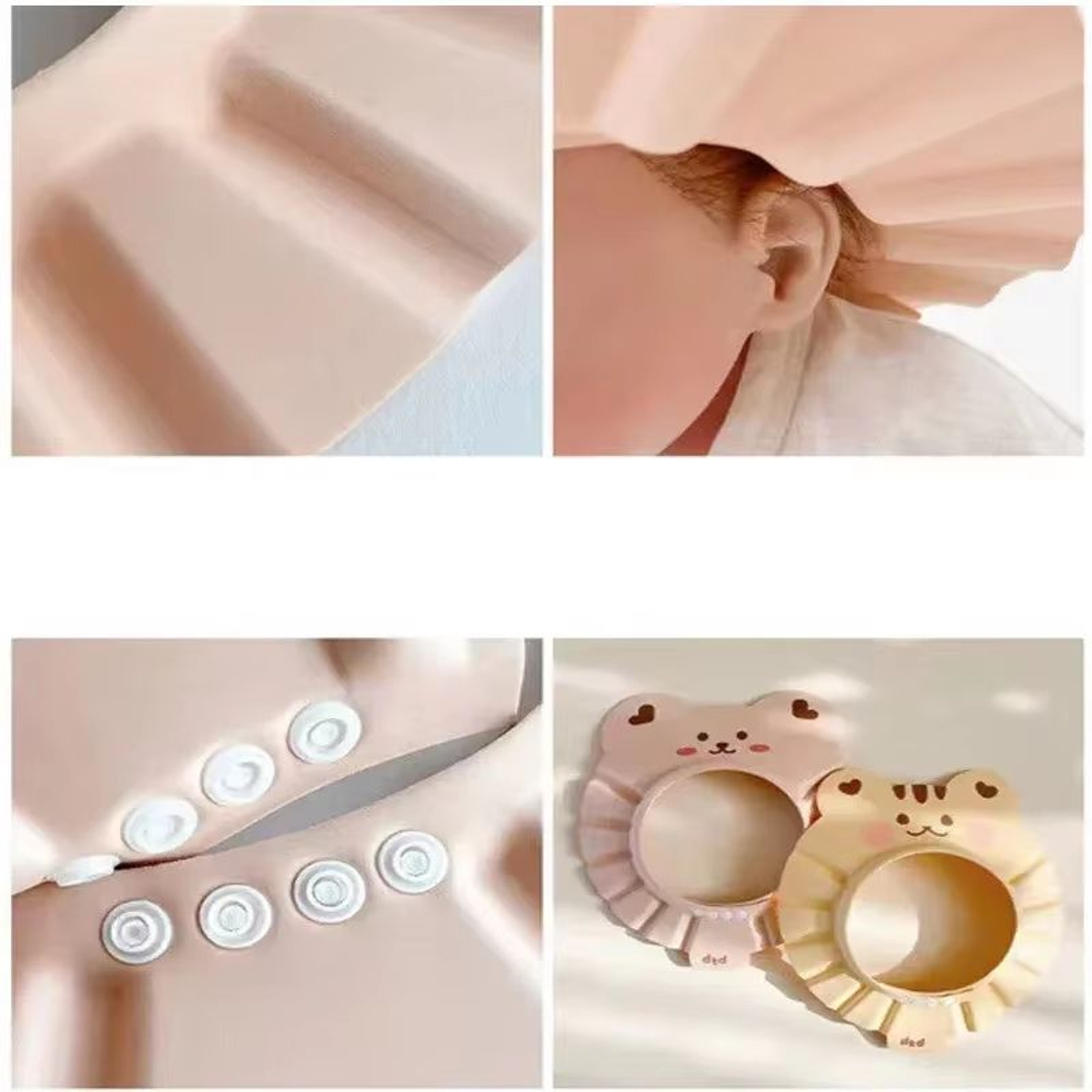 Soft Adjustable Baby Shampoo Cap For Kids Bathing And Shower 2