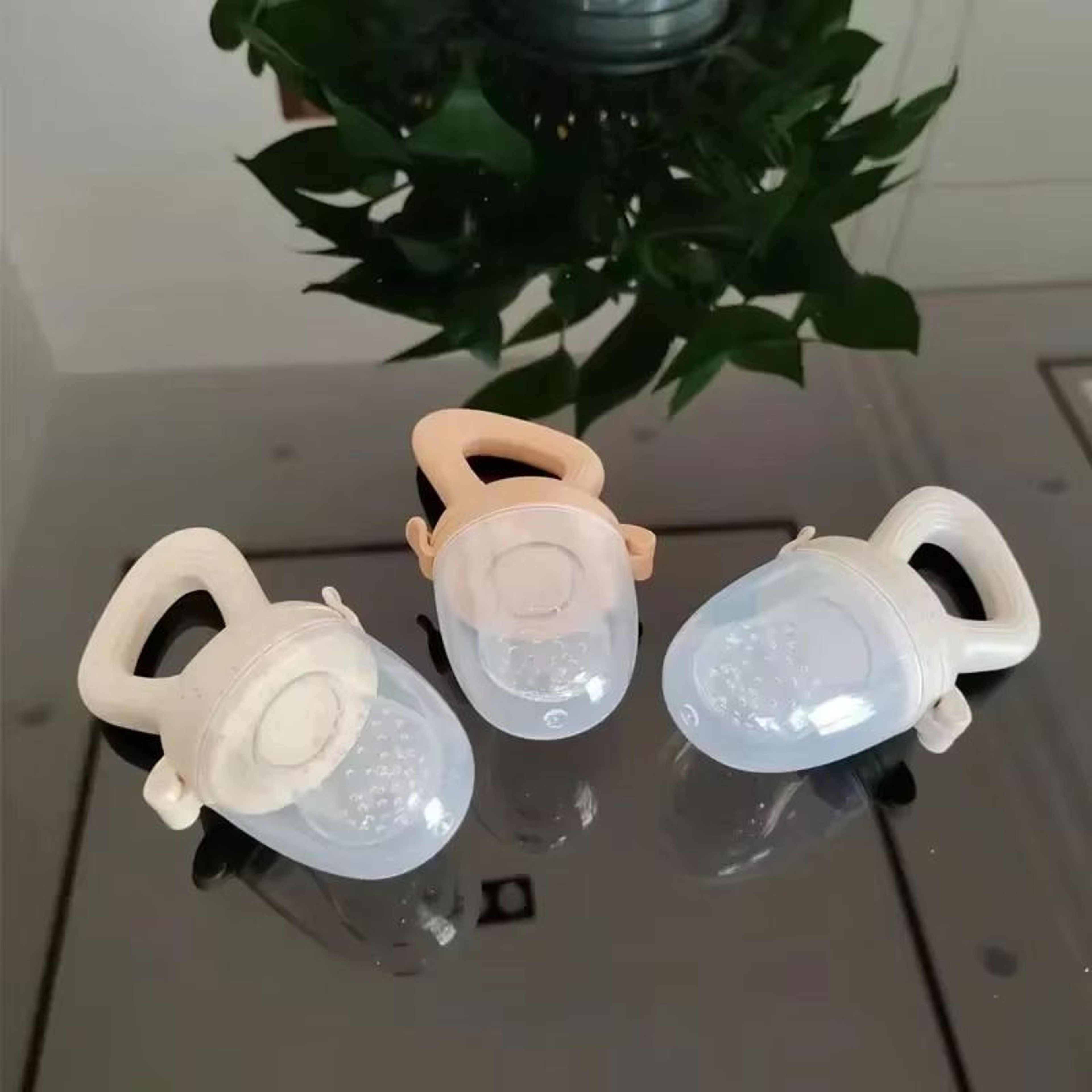 FreshNibble Silicone Baby Fruit Feeder With Protective Cover 1