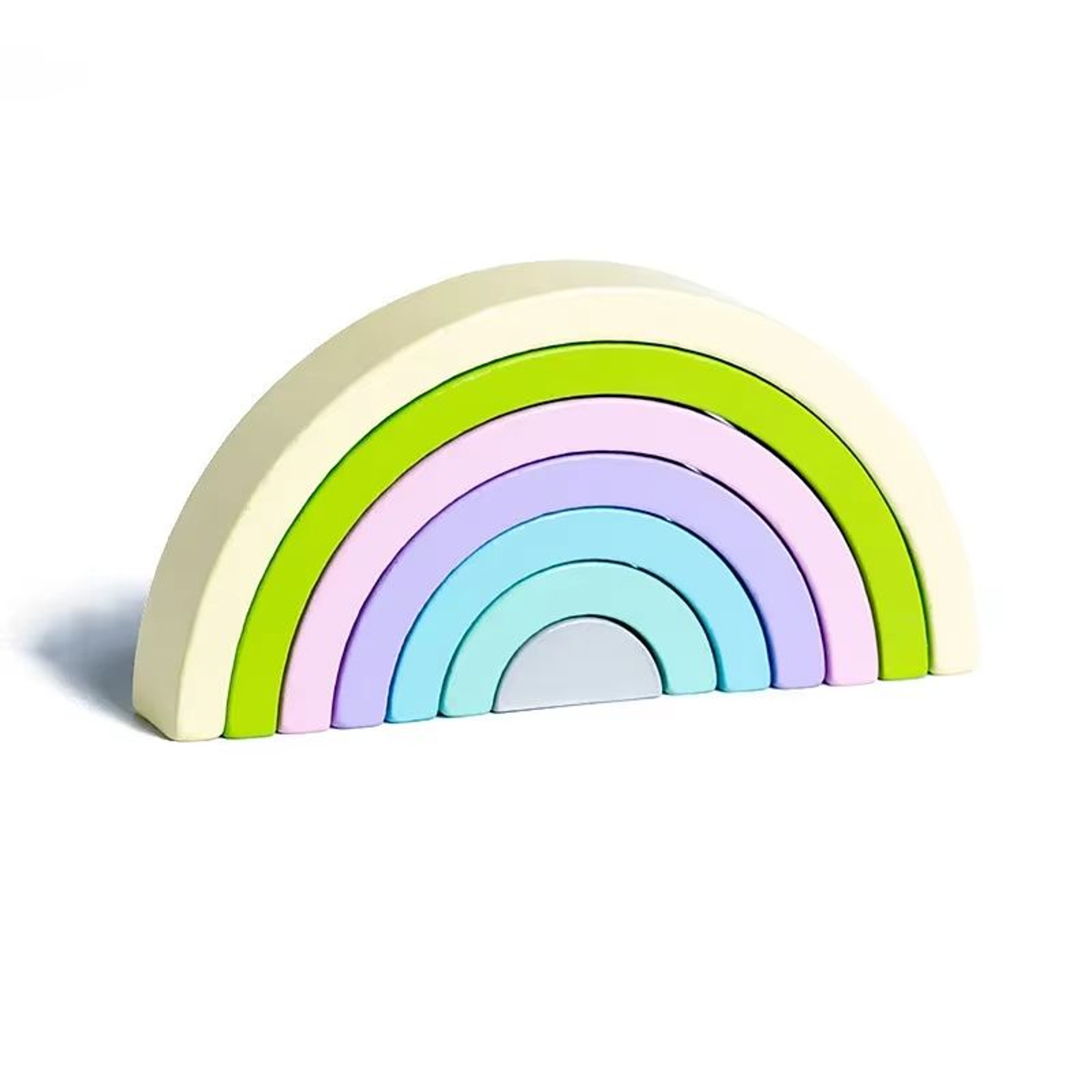 RainbowArch Montessori Wooden Building Blocks For Kids Early Learning 9