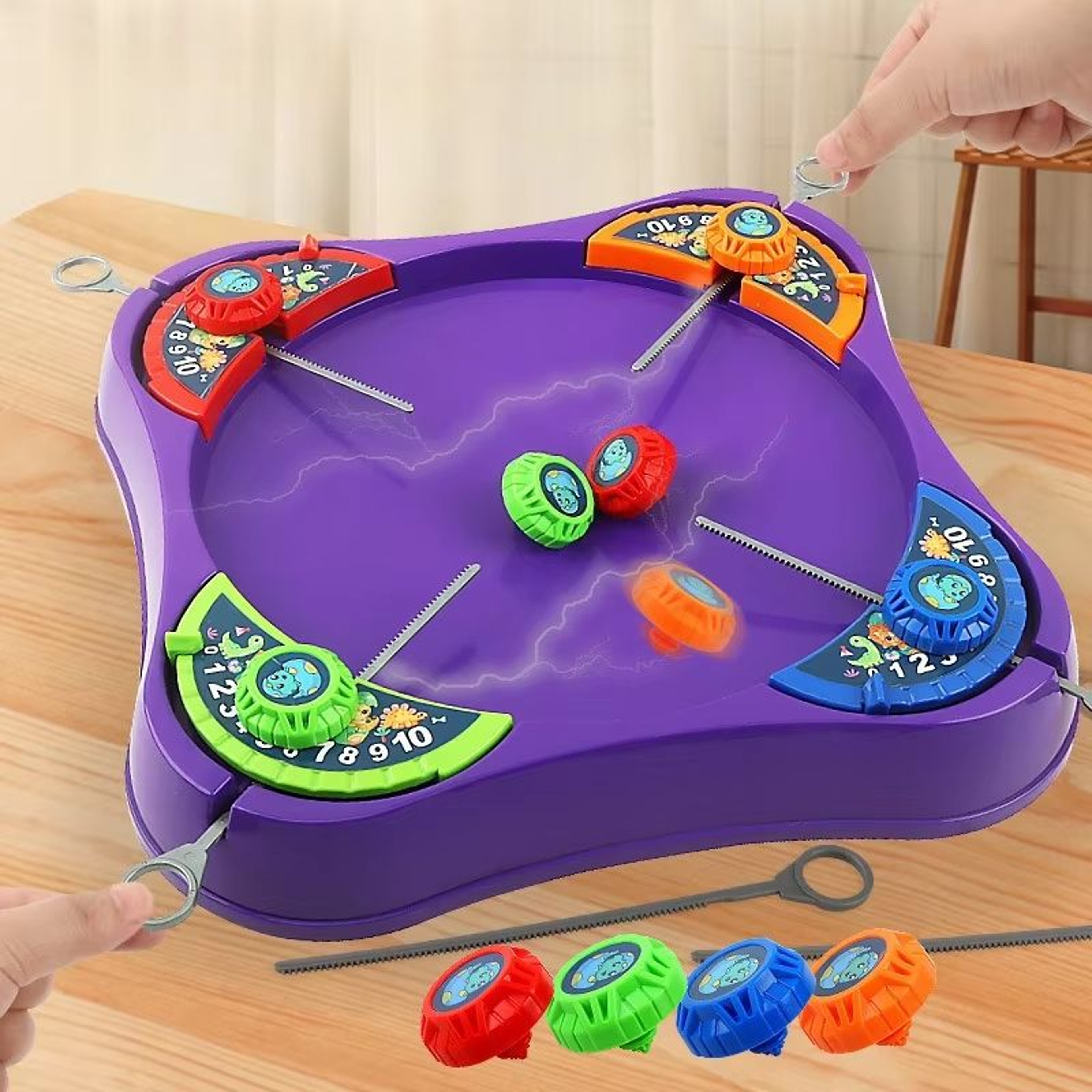 RapidSpin Plastic Spinning Top Launcher Toy  High Performance Battling Gyro Game 0