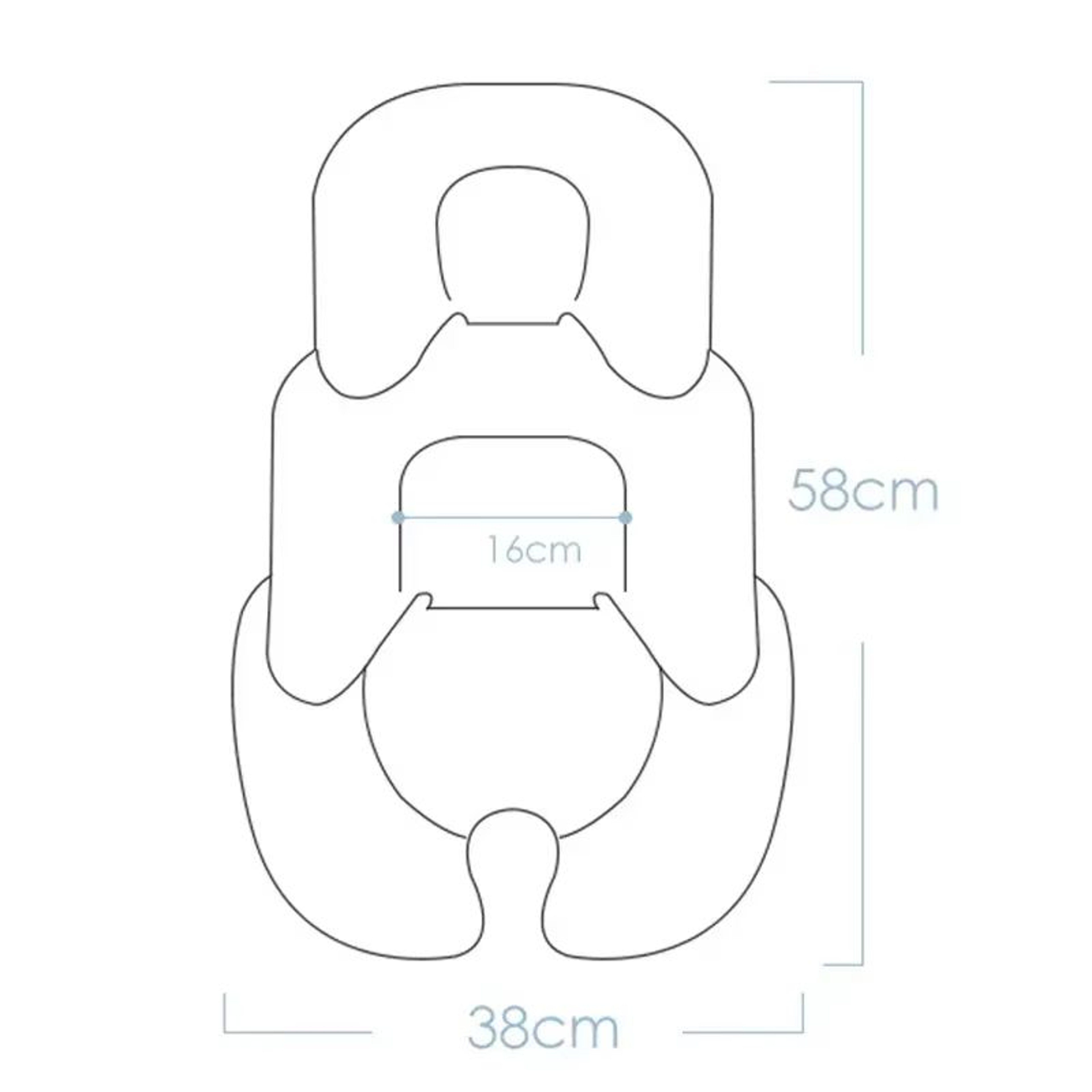 CloudRest Baby Stroller  Car Seat Cushion Pad  Soft Cotton Comfort Mat 4