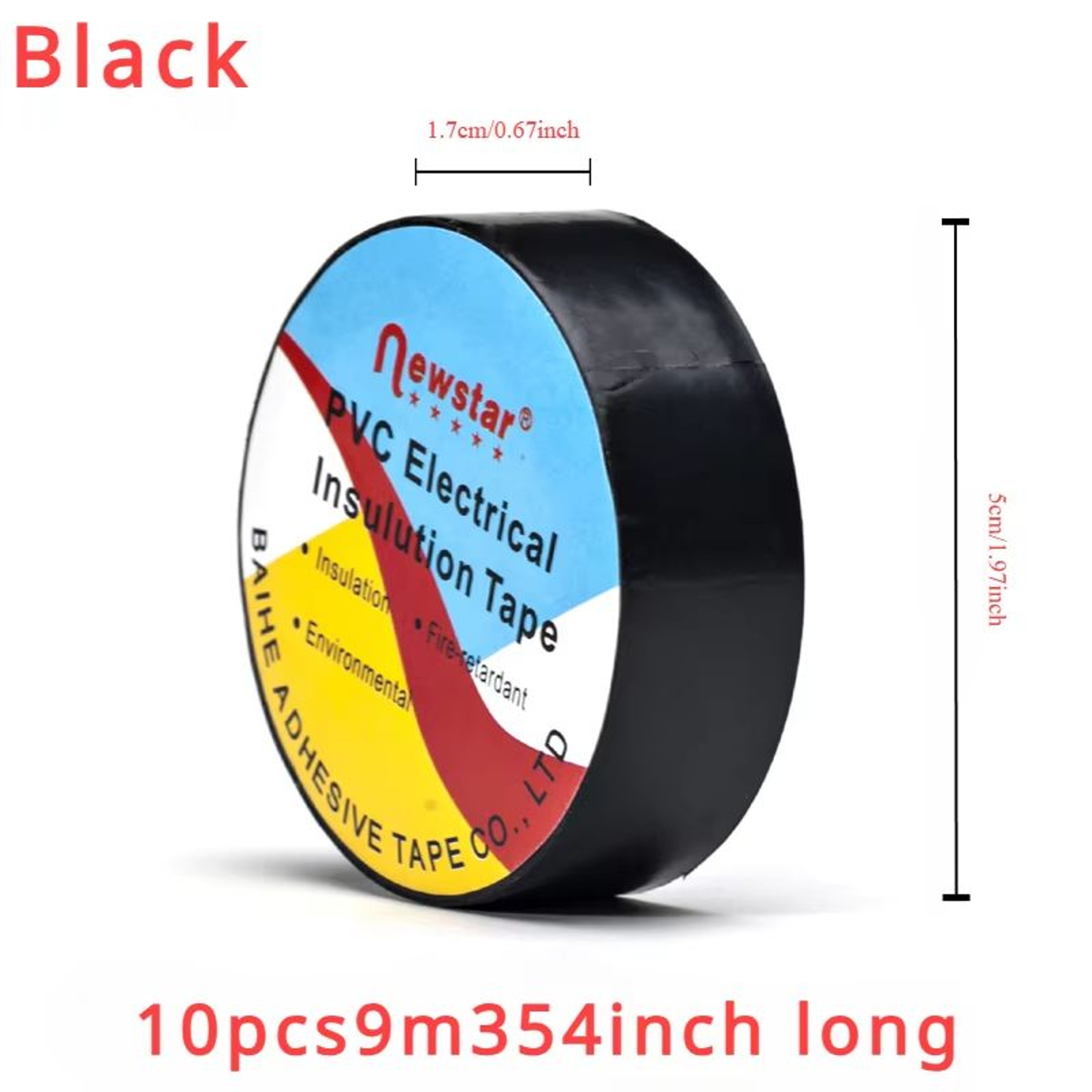 UltraBond PVC Electrical Insulation Tape 10Pack 30 Ft Waterproof Adhesive Rolls 6
